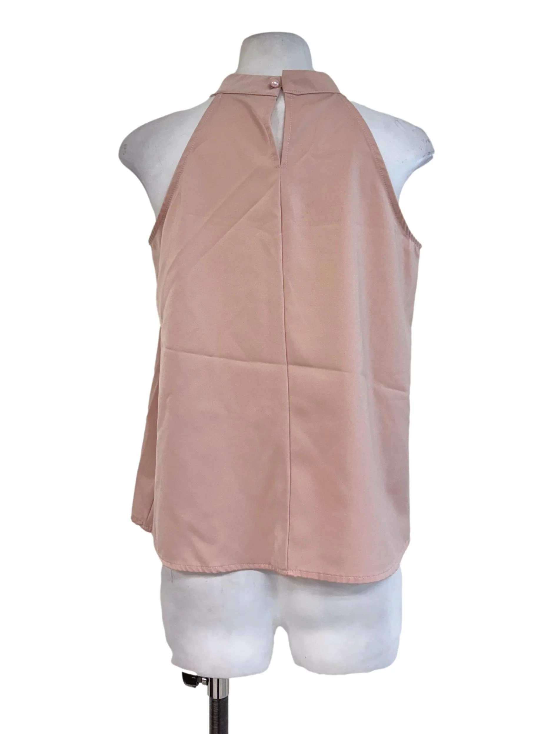 Nude Halter Sleeveless Top - Image 2