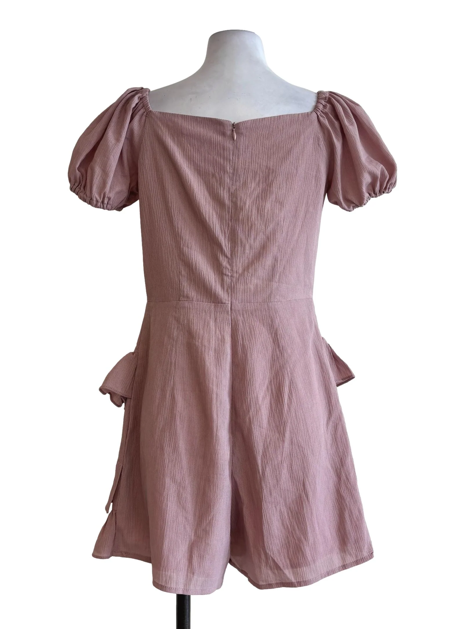 Nude Pink Tier Front Rompers - Image 2