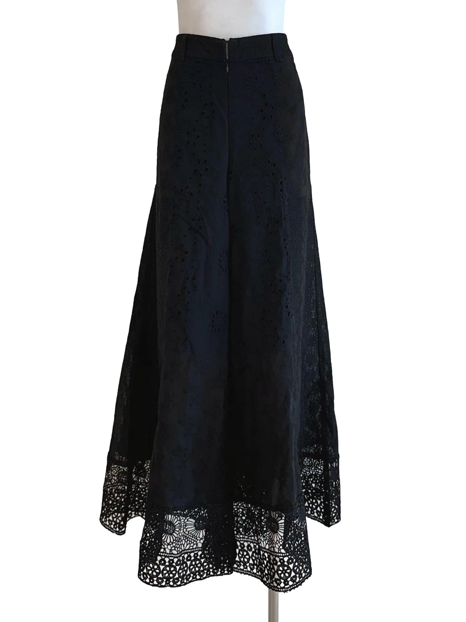 Obsidian Black Lace Pattern Pants - Image 2