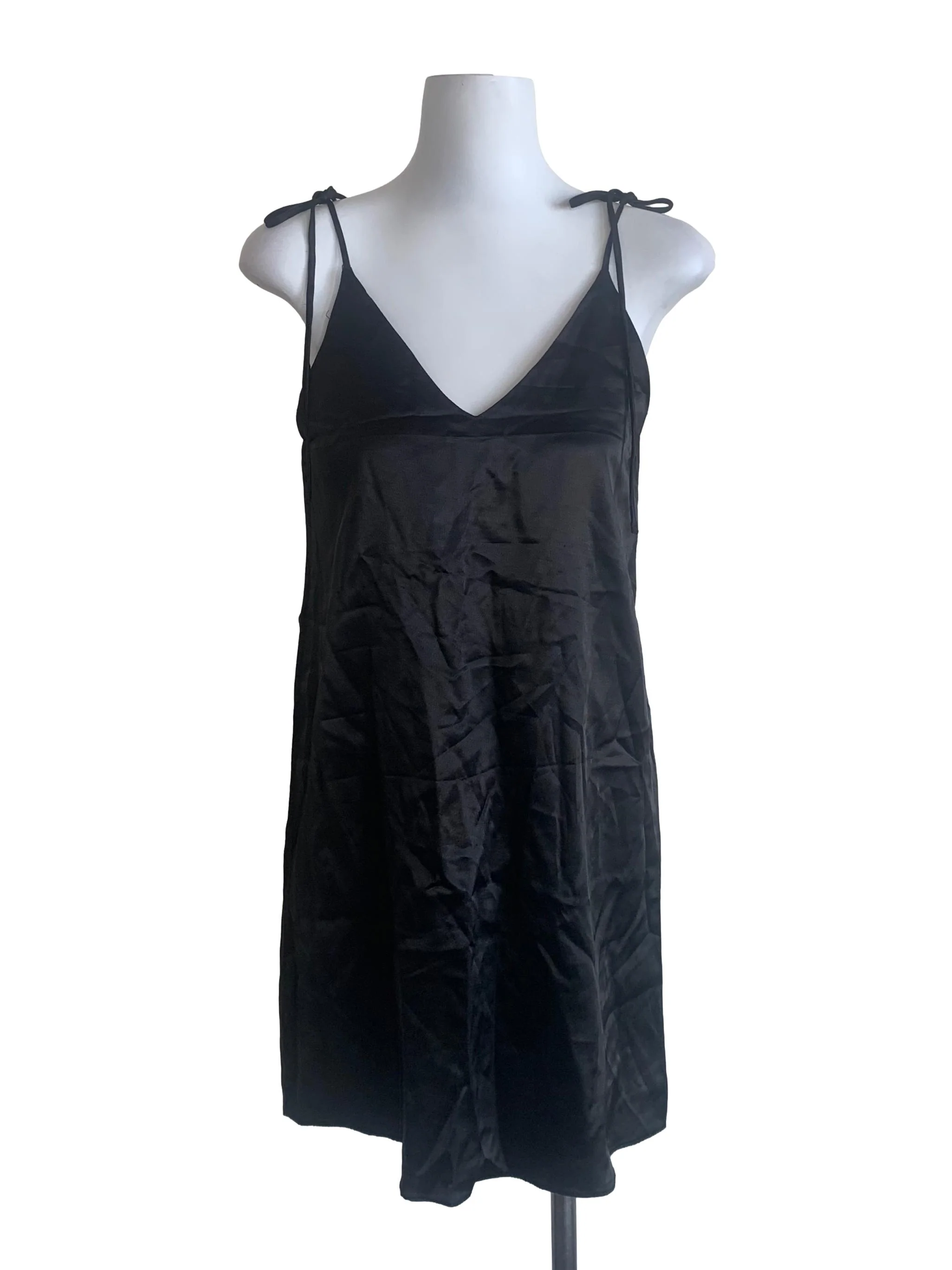 Obsidian Black Spaghetti Strap Dress