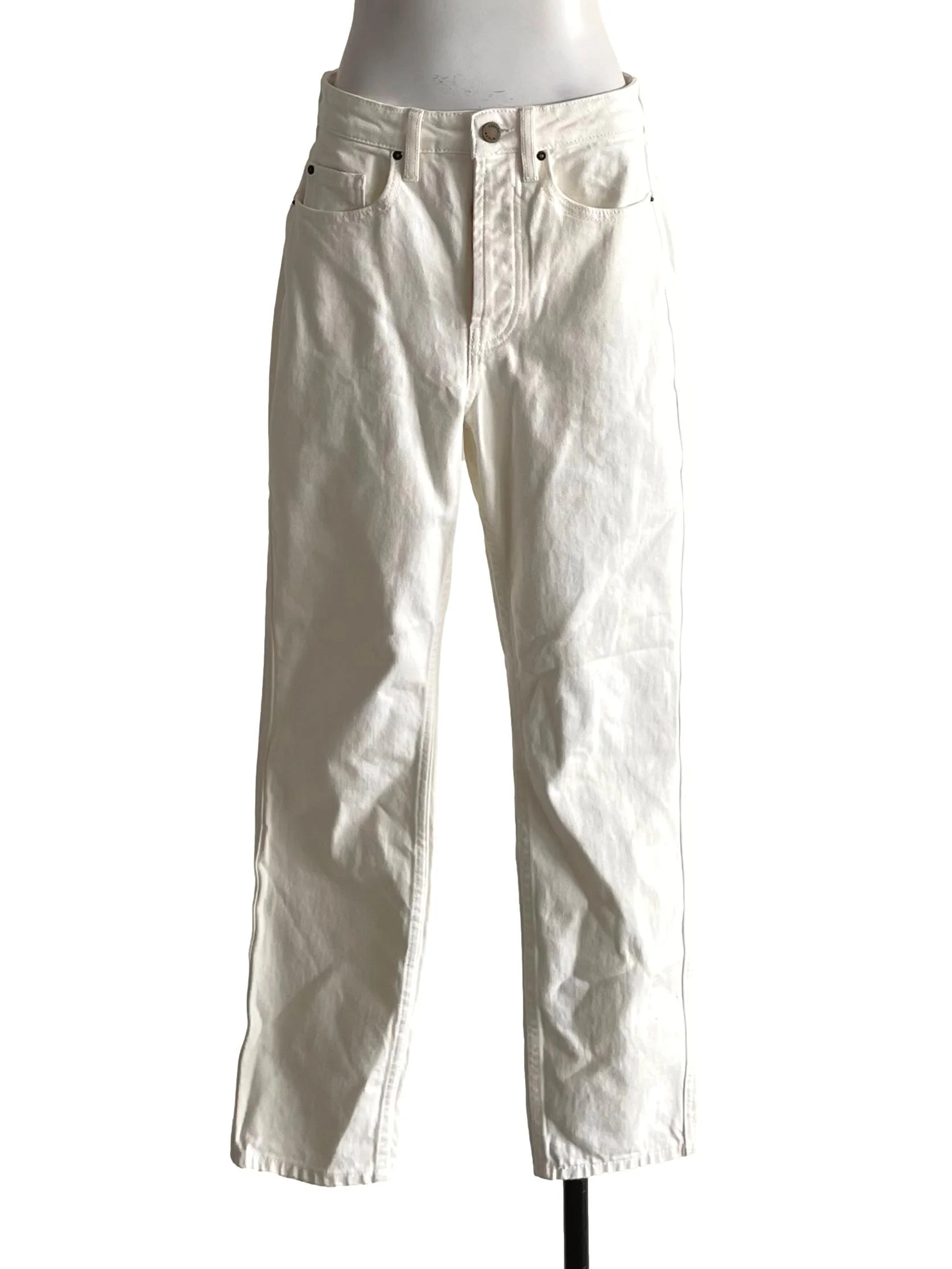 Off White Button Rise Jeans