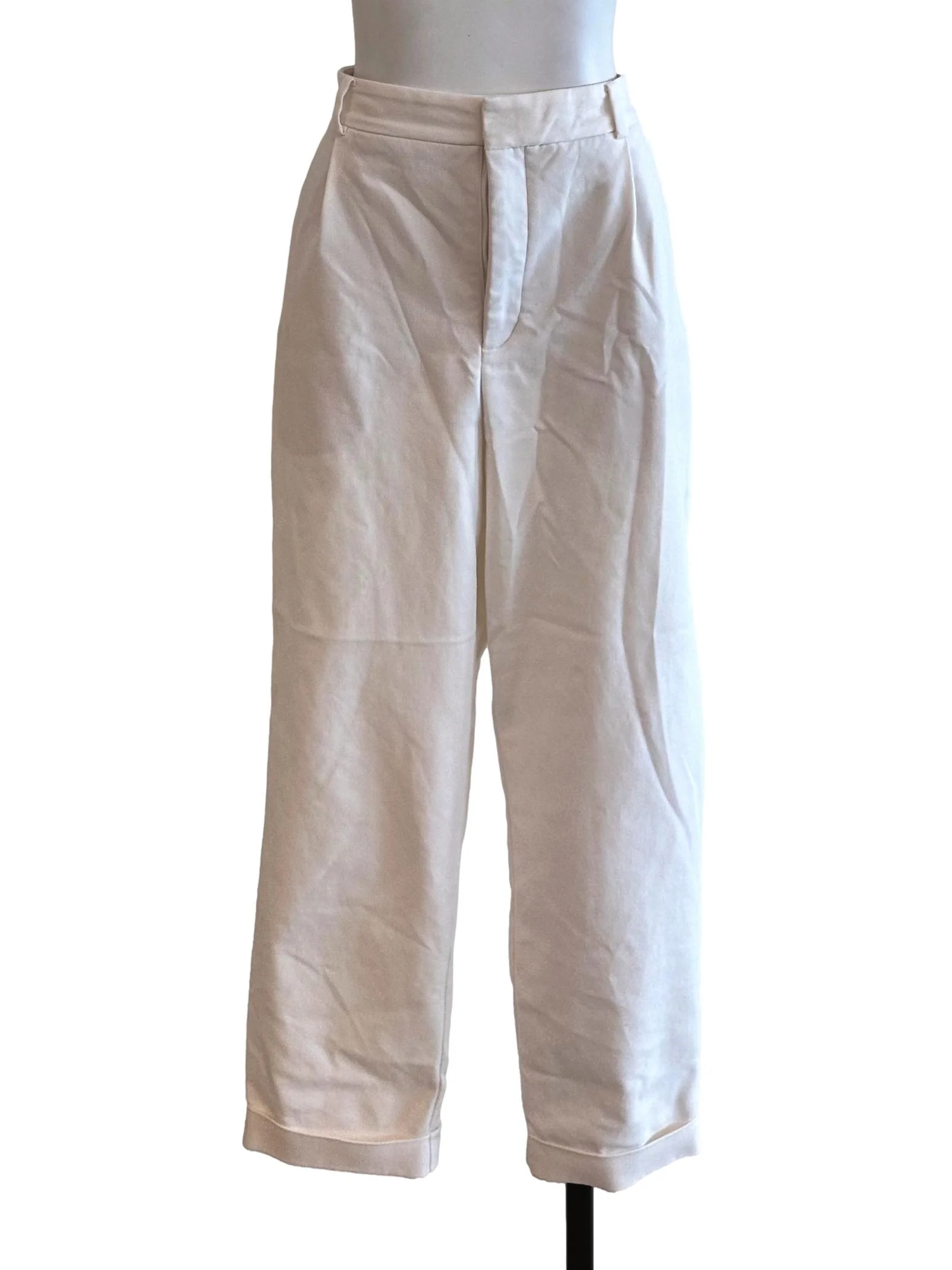 Off White Formal Pants LB