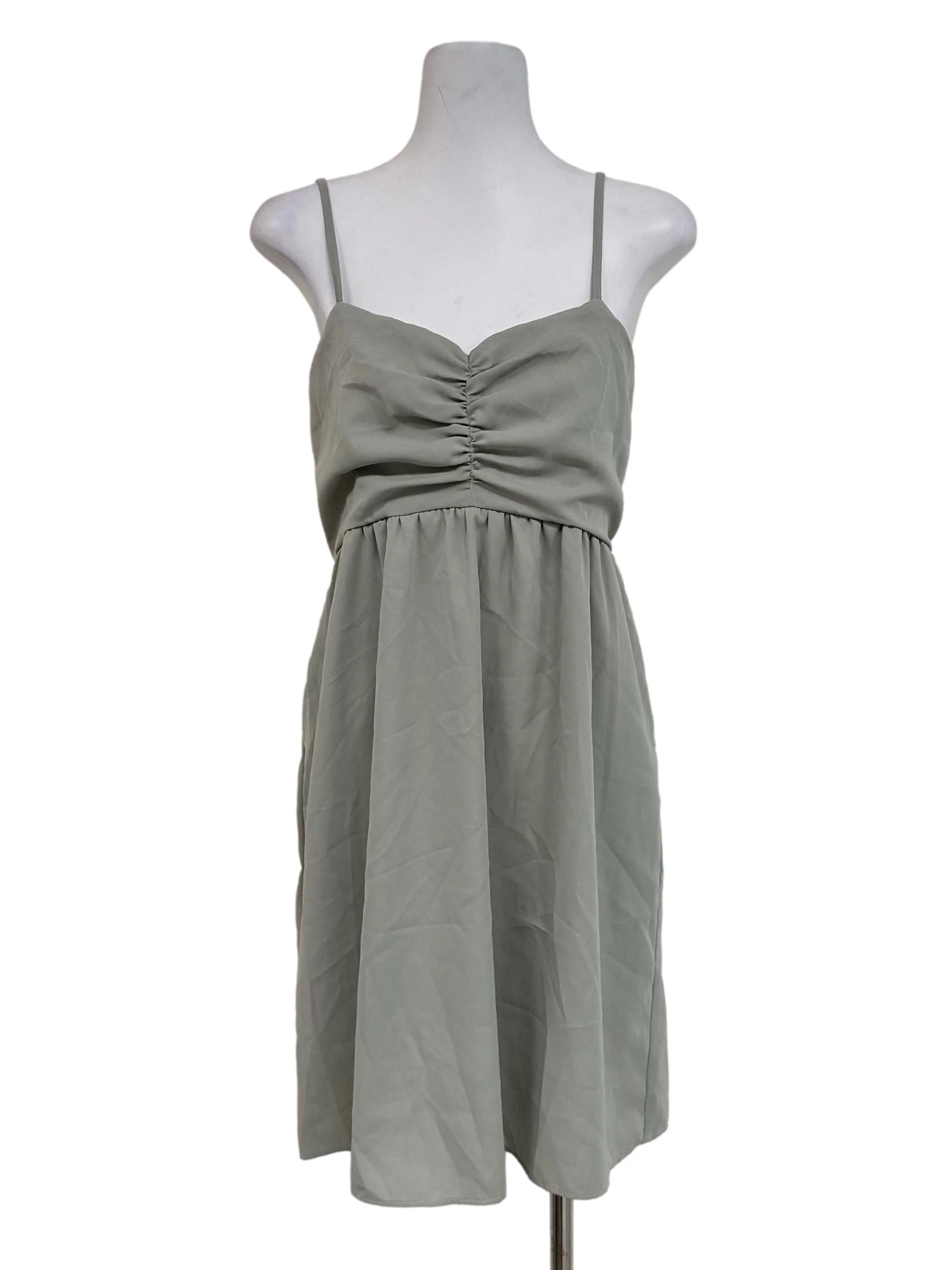 Olive Green Sleeveless Dress