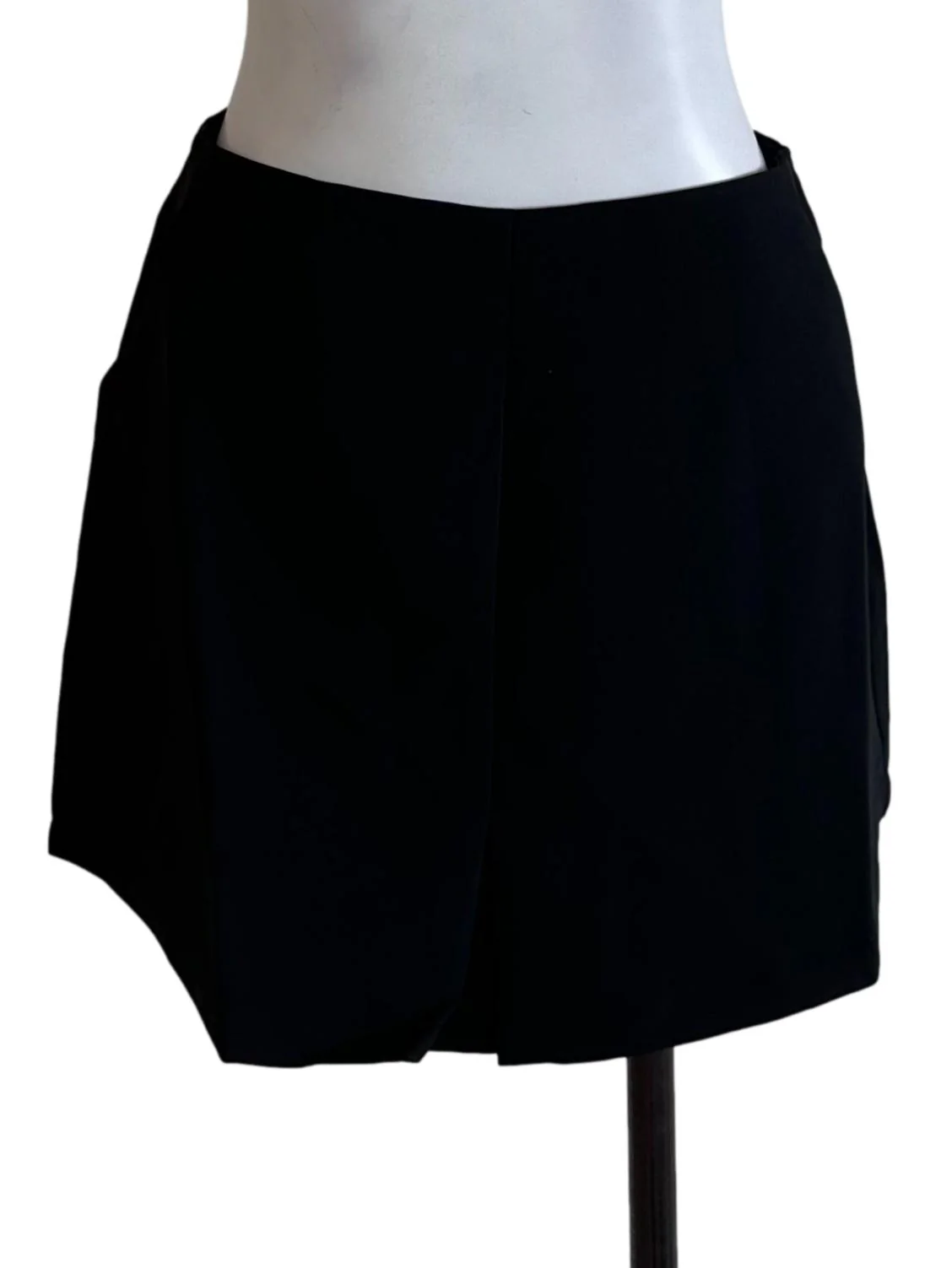 Onyx Black Casual Skorts