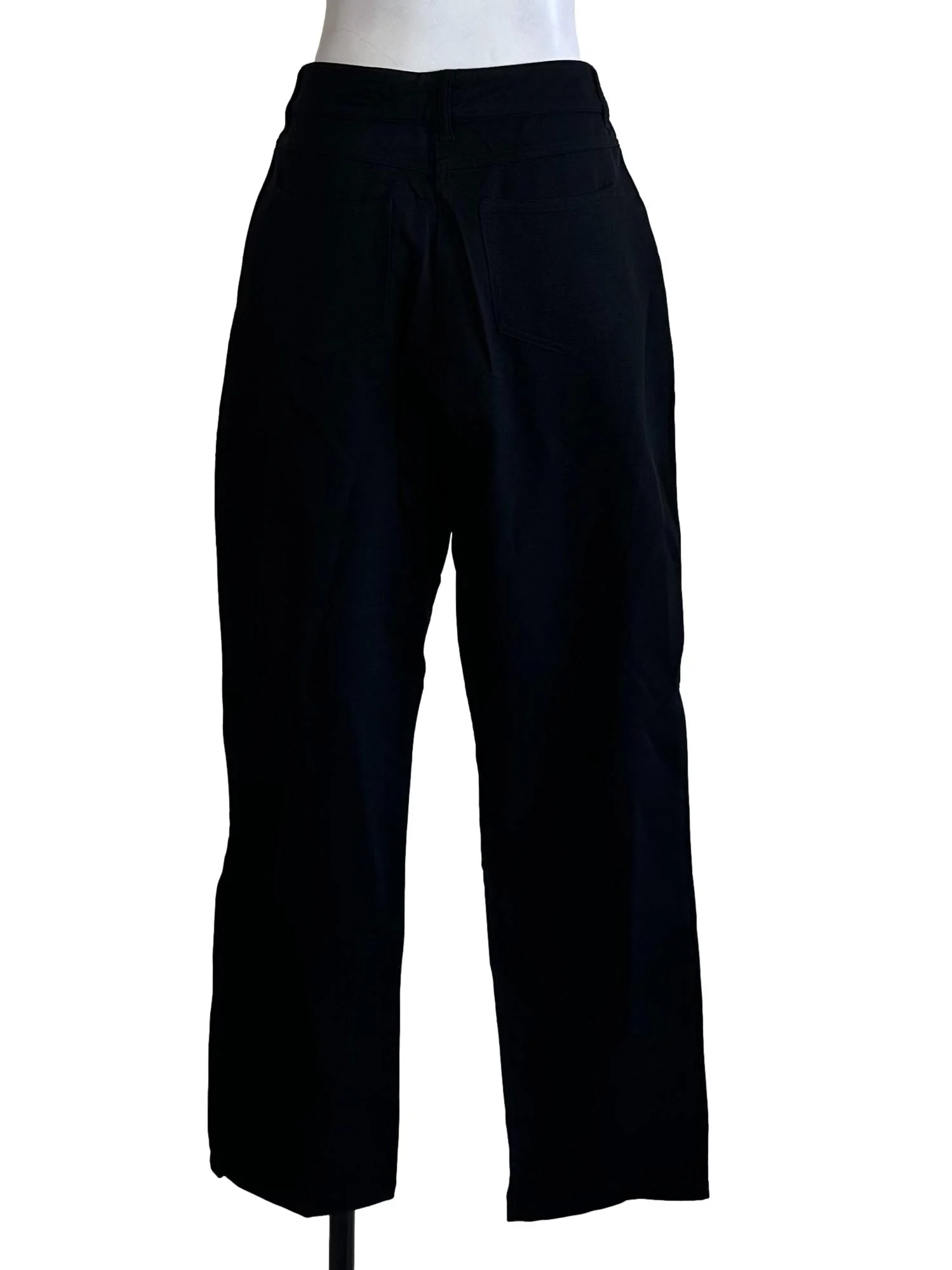 Onyx Black Formal Straight Pants - Image 2