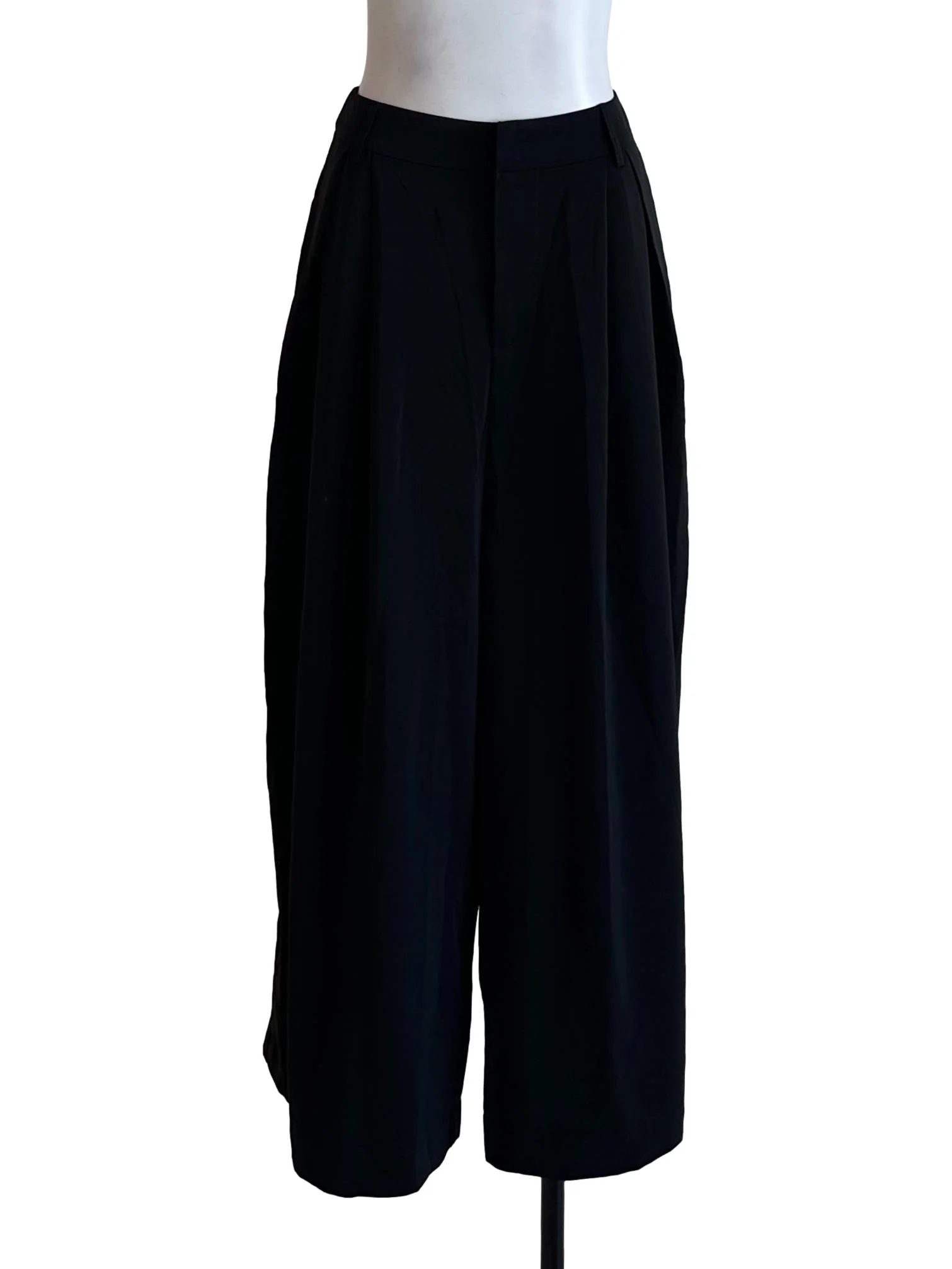 Onyx Black High Waist Palazzo