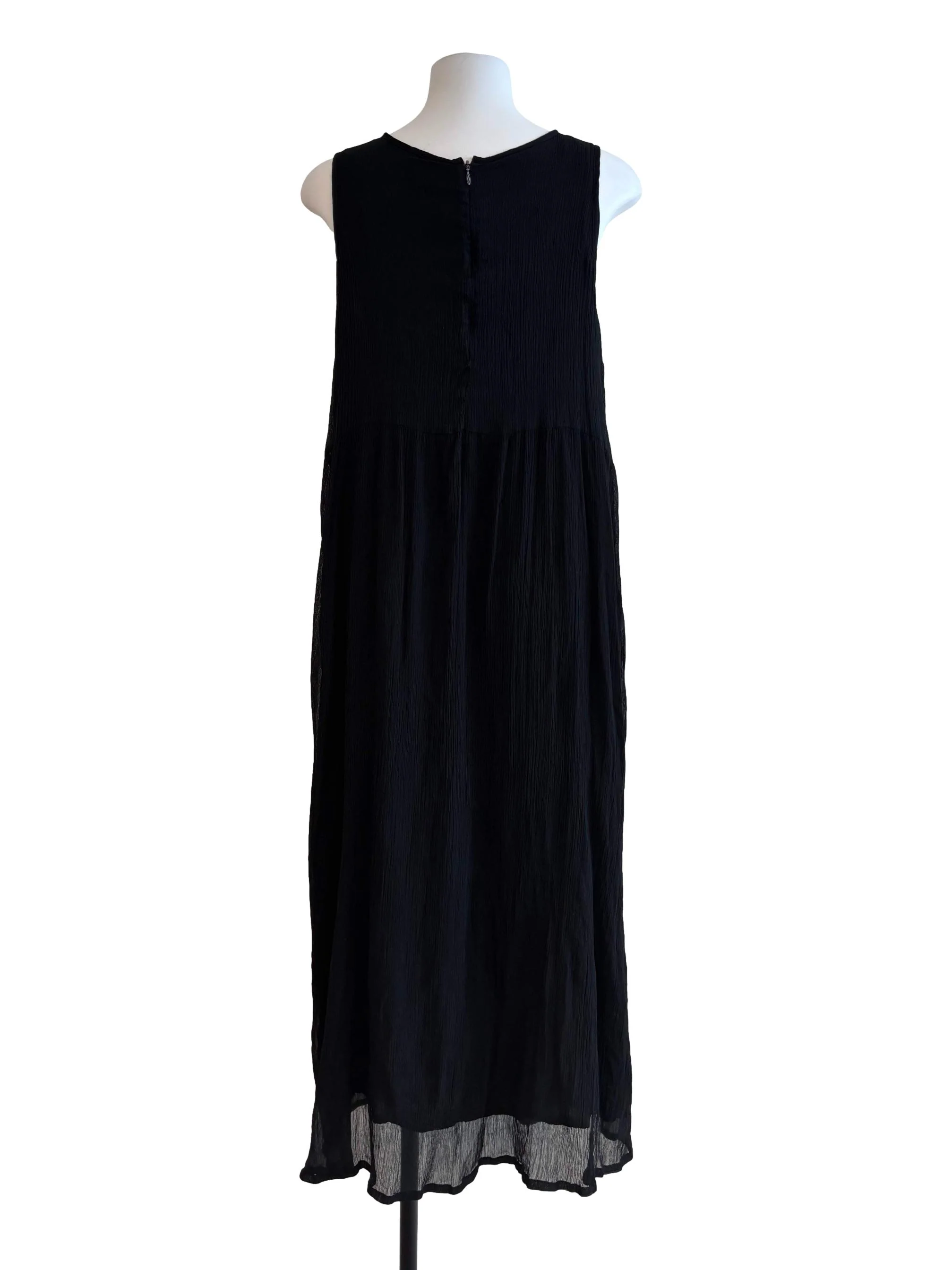 Onyx Black Sleeveless Dropwaist Dress - Image 2