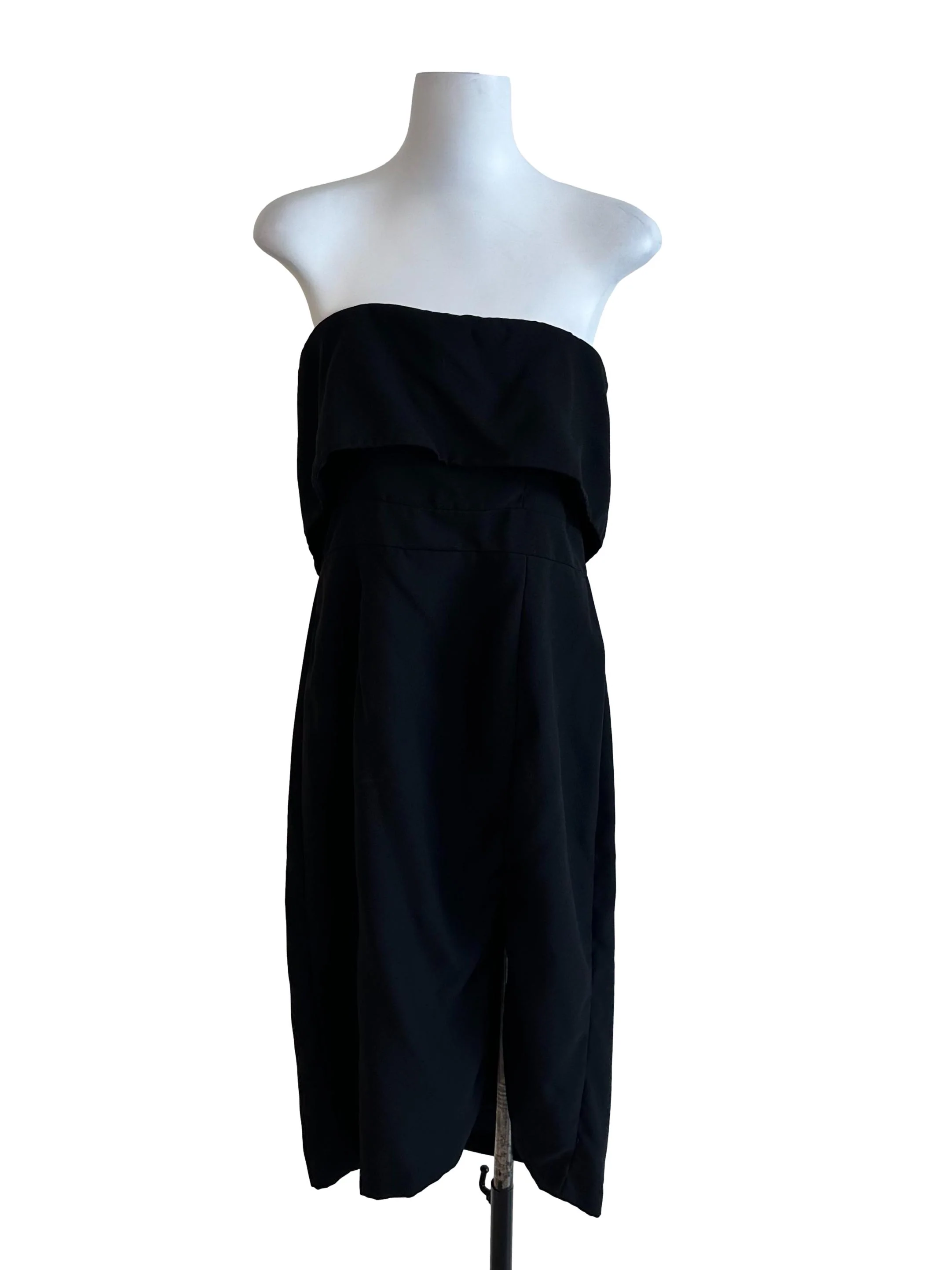 Onyx Black Strapless Dress