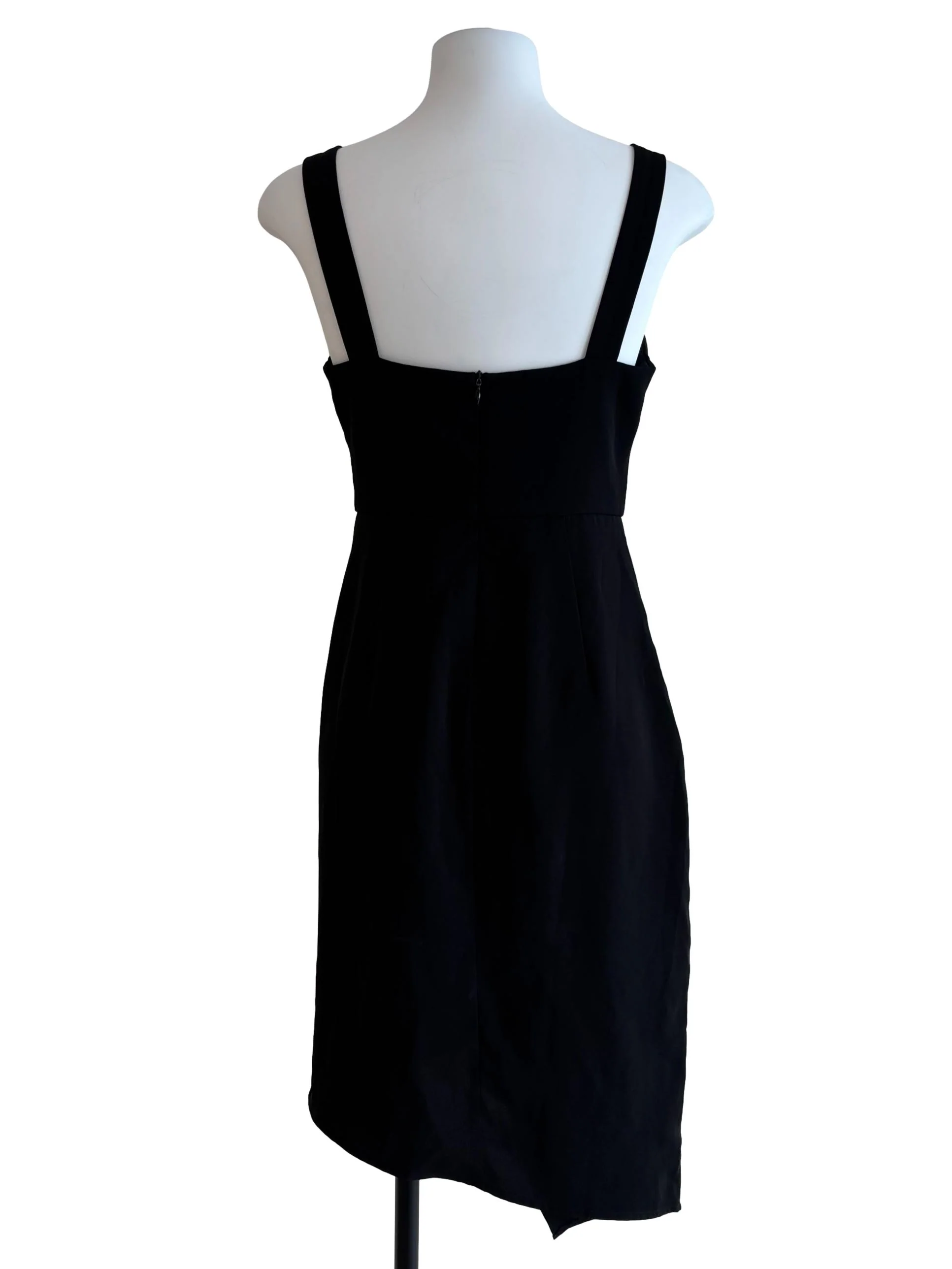 Onyx Black Sweetheart Asymmetric Dress - Image 2