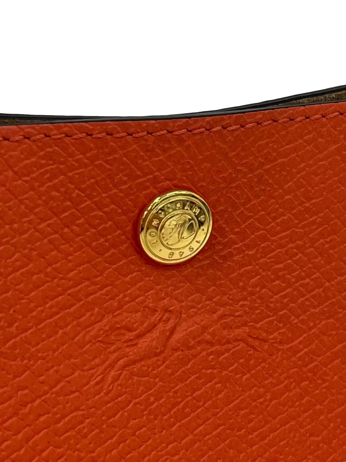 Orange Bucket Handbag With Removable Scraf At Handle - Image 6