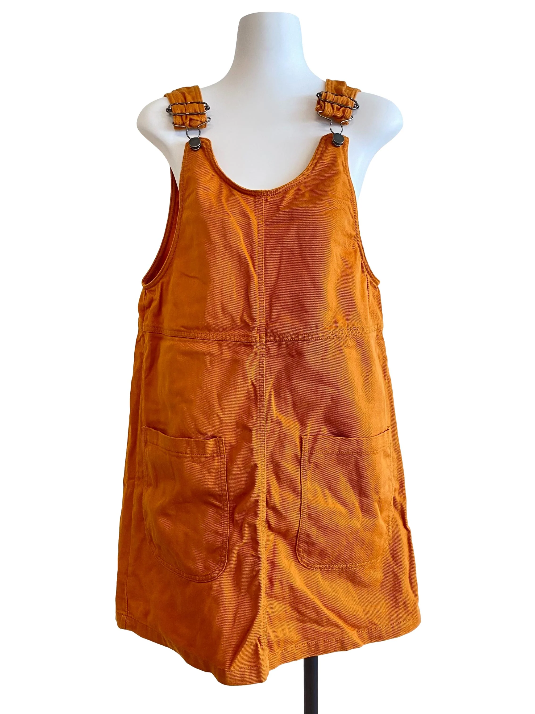 Orange Overall Mini Dress