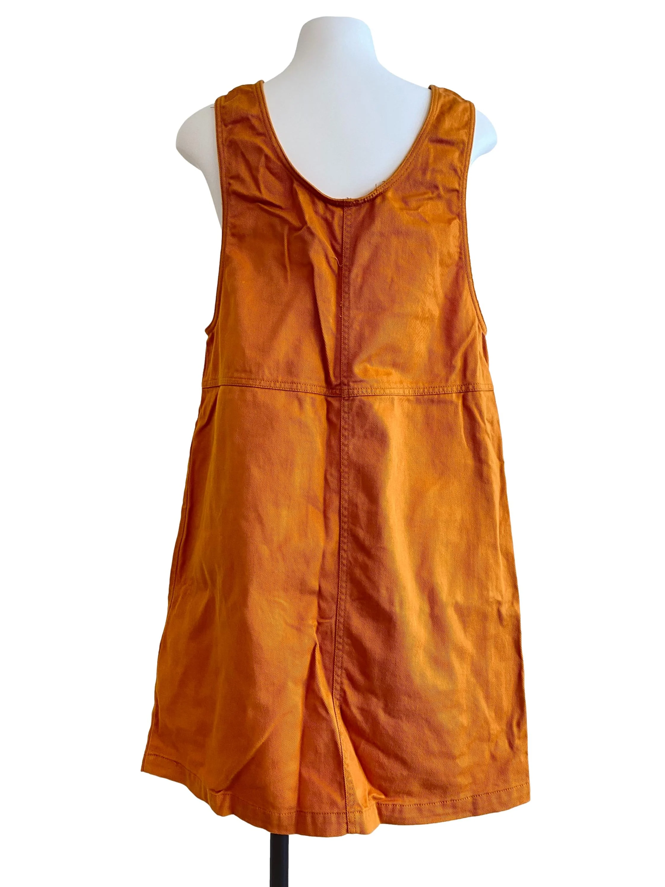 Orange Overall Mini Dress - Image 2