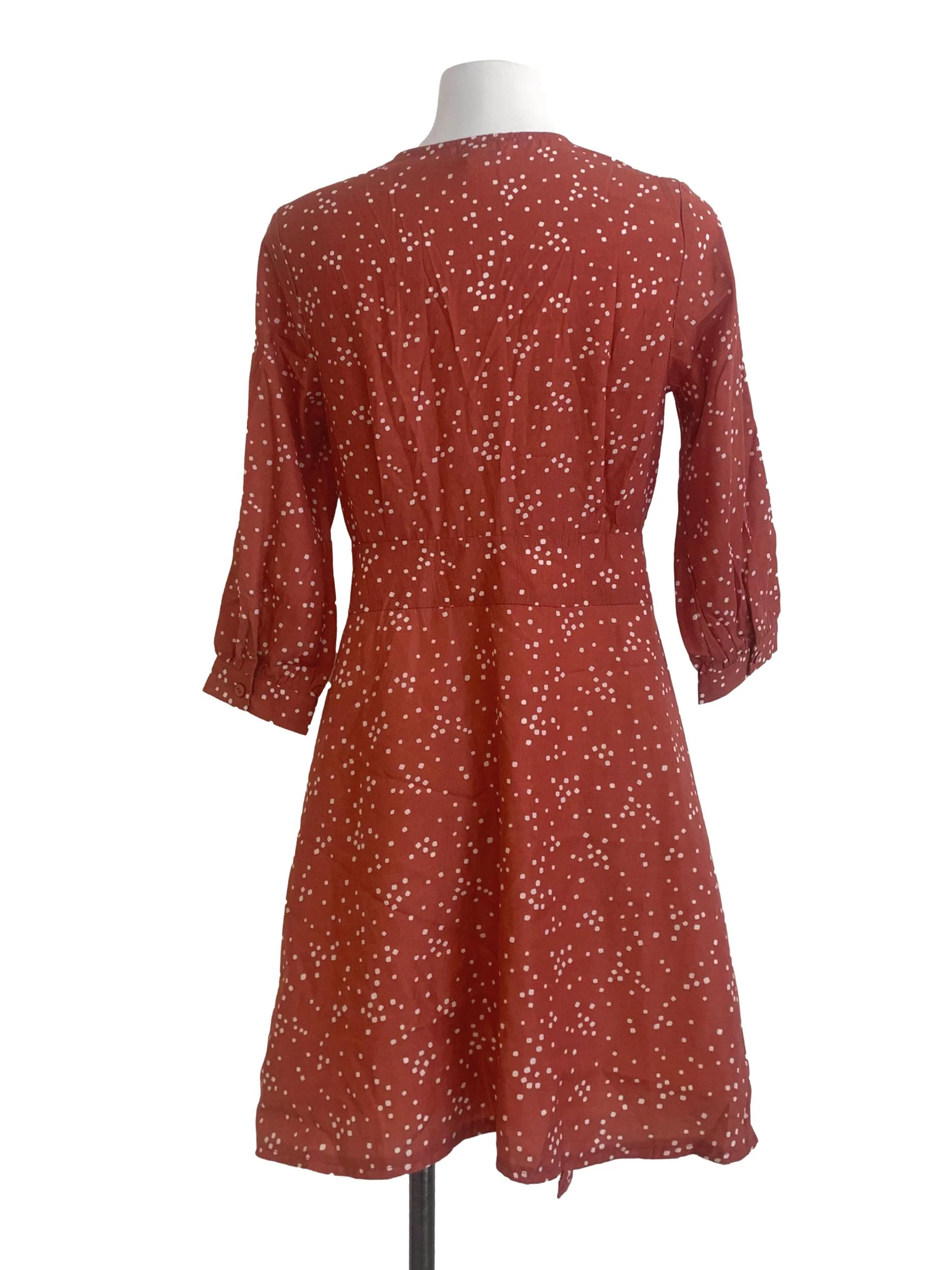 Orange Pattern Dress LB - Image 2