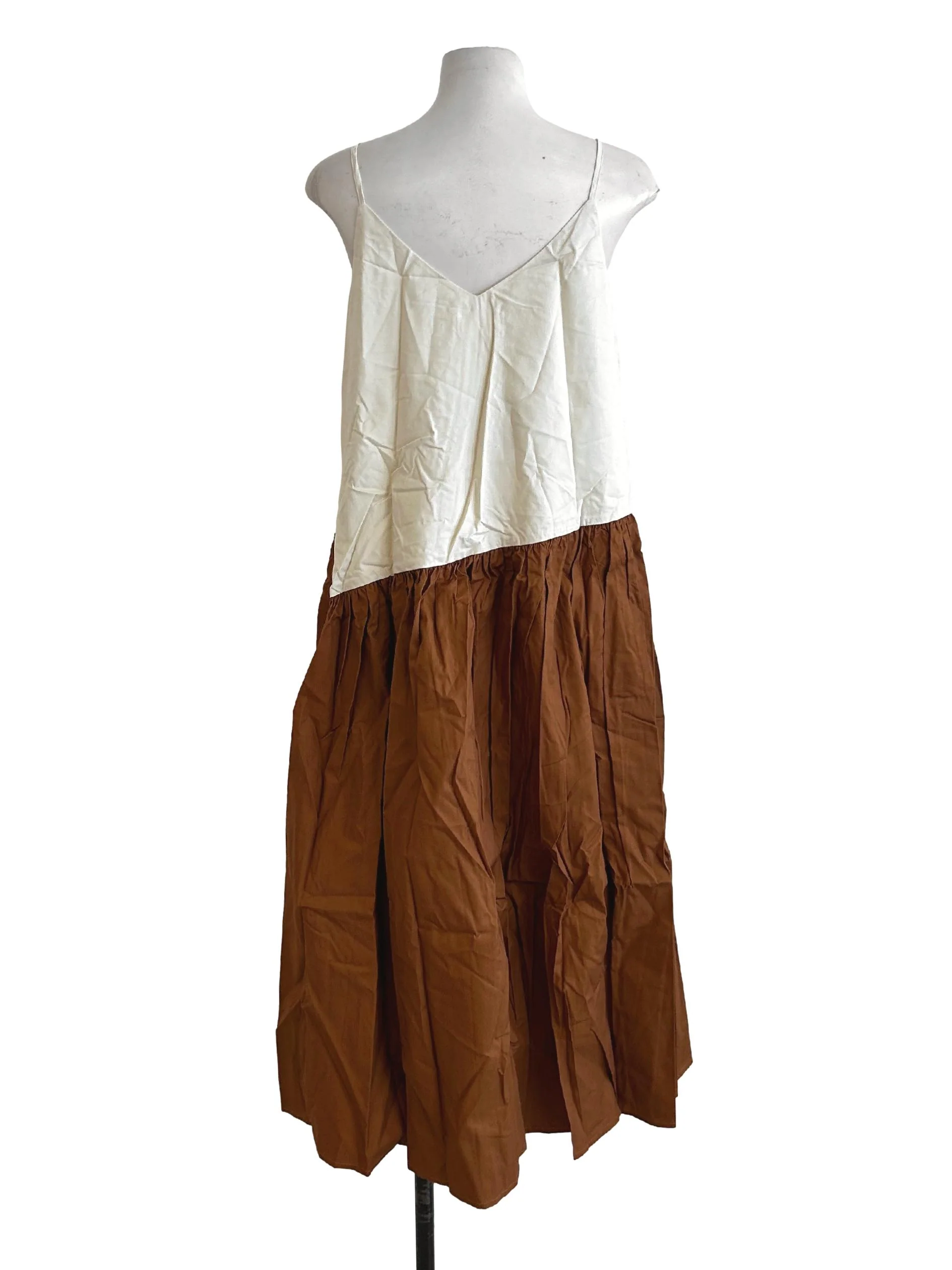 Organic Cotton V-Neck Midi Dress OSN - Image 2