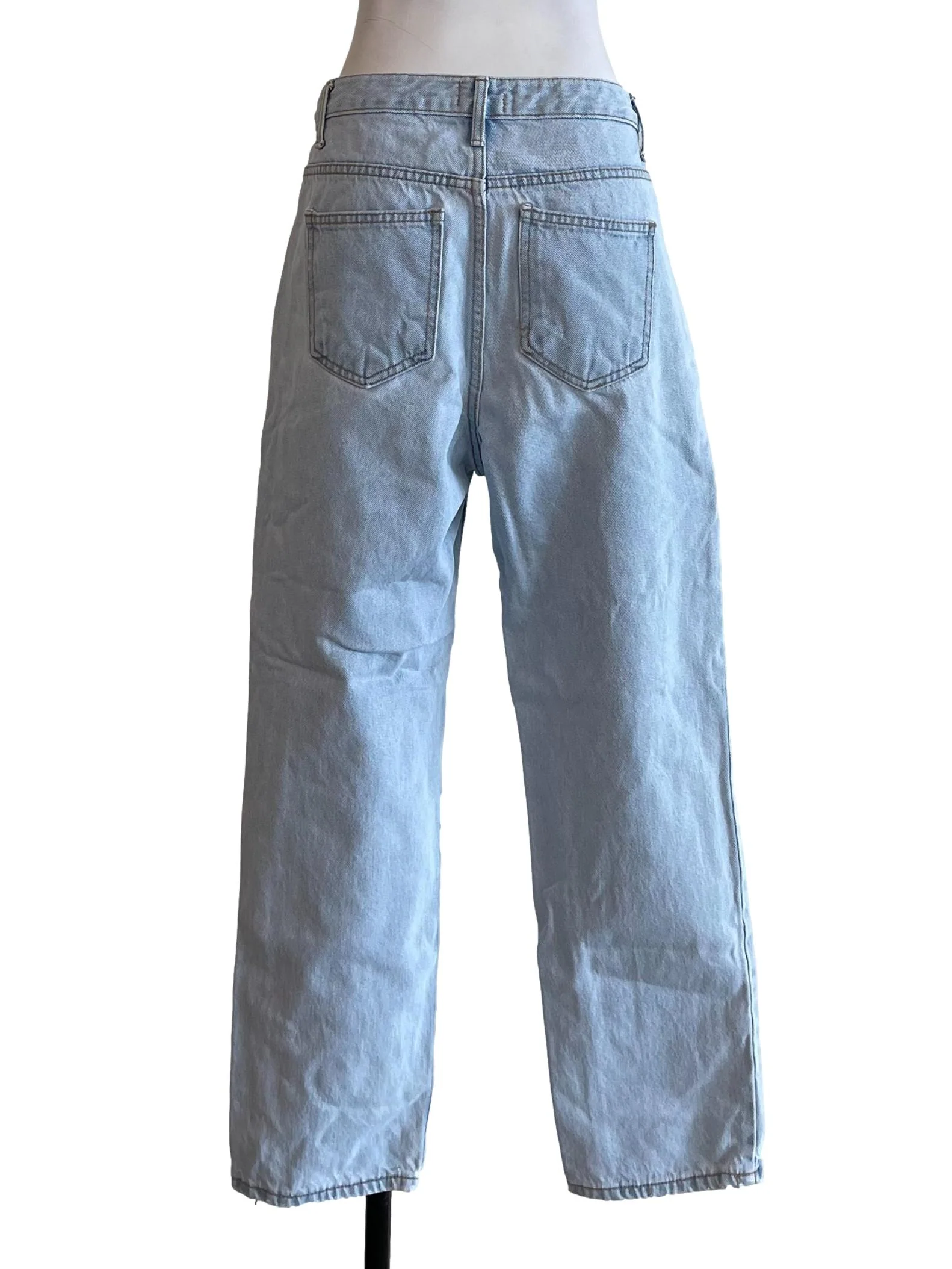 Pale Blue Straight Jeans - Image 2