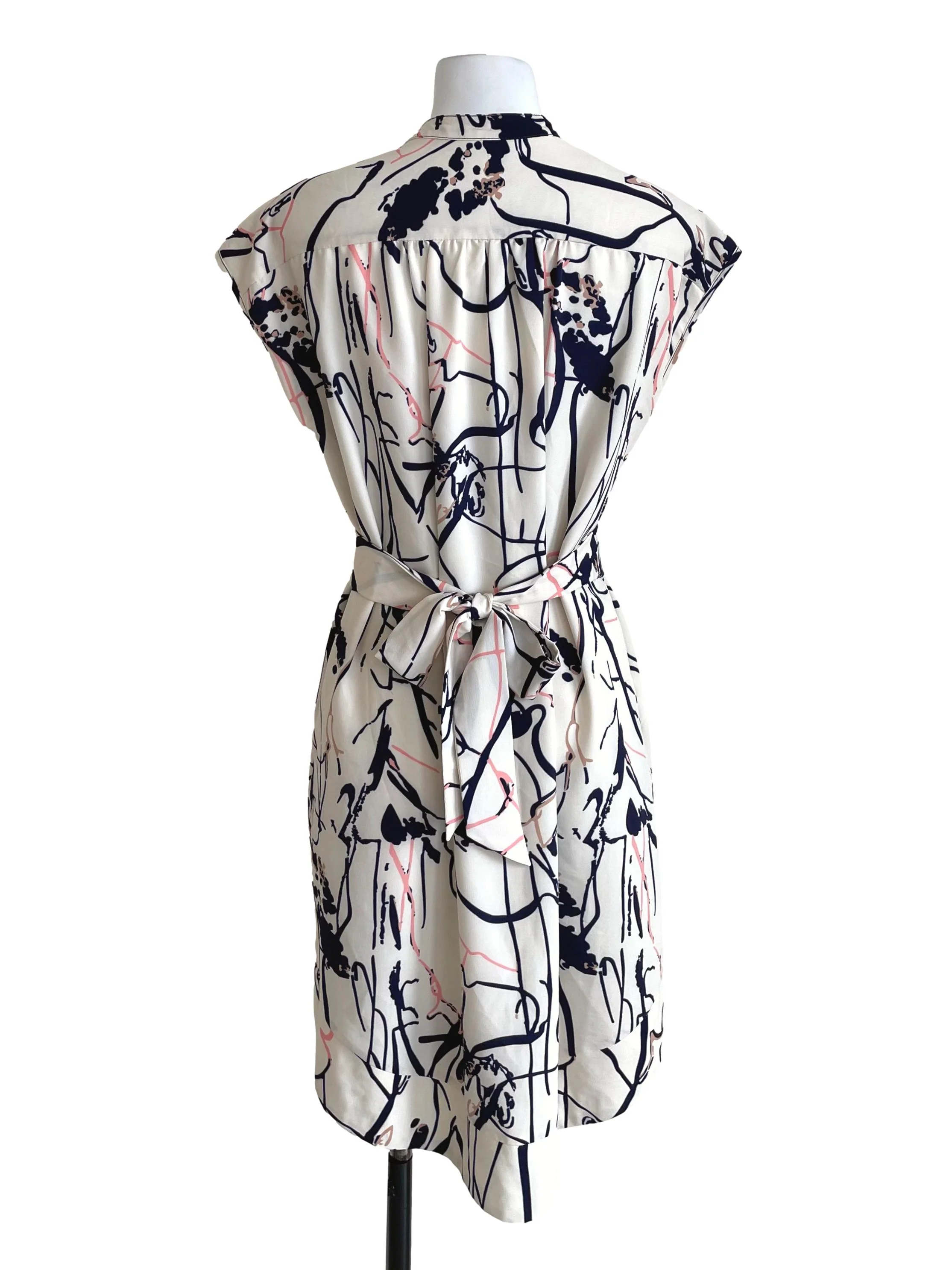 Parchment Painting Drop Shoulder Dress - Image 2