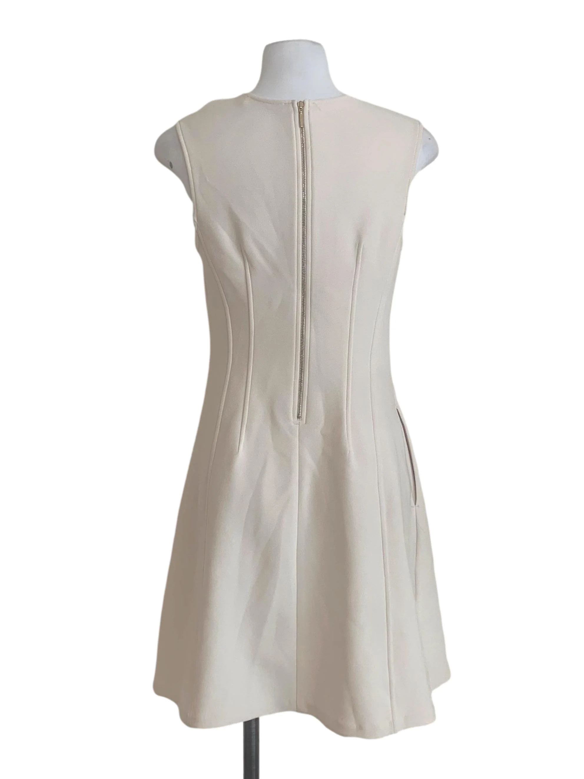 Parchment White Sheath Dress LB - Image 2
