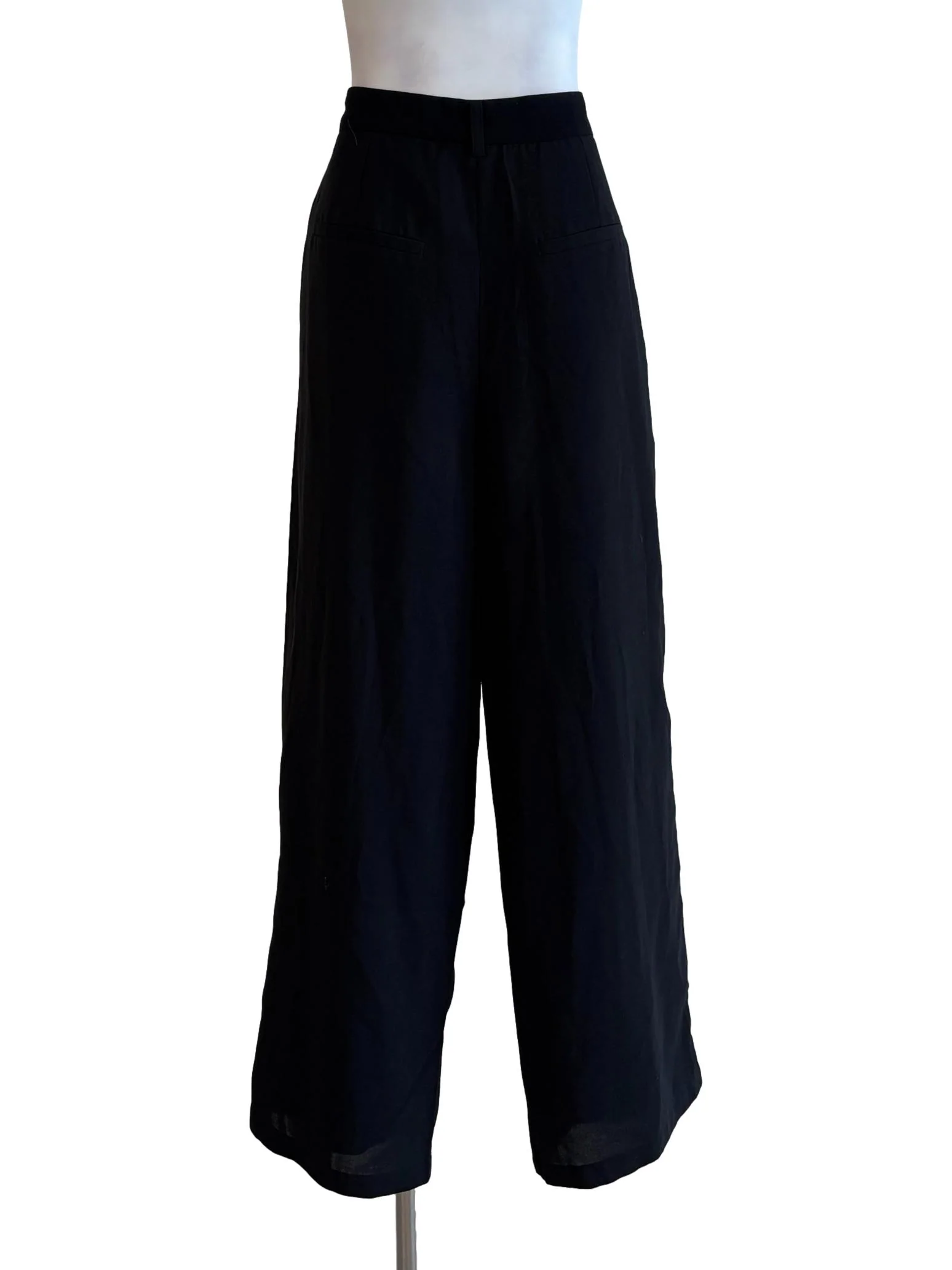 Parisian Black Straight Slacks - Image 2