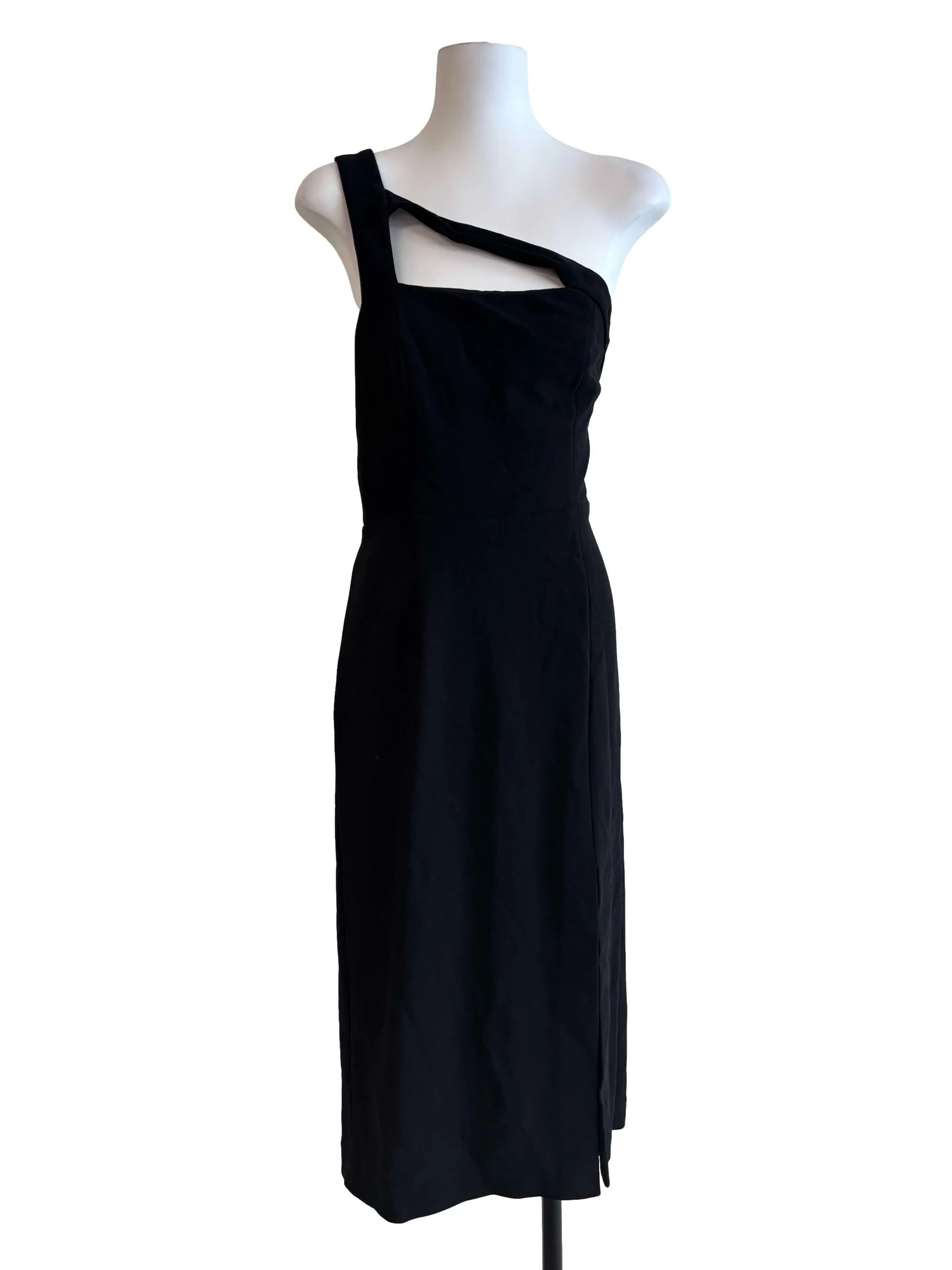 Parisian Black T-Shoulder Sheath Dress