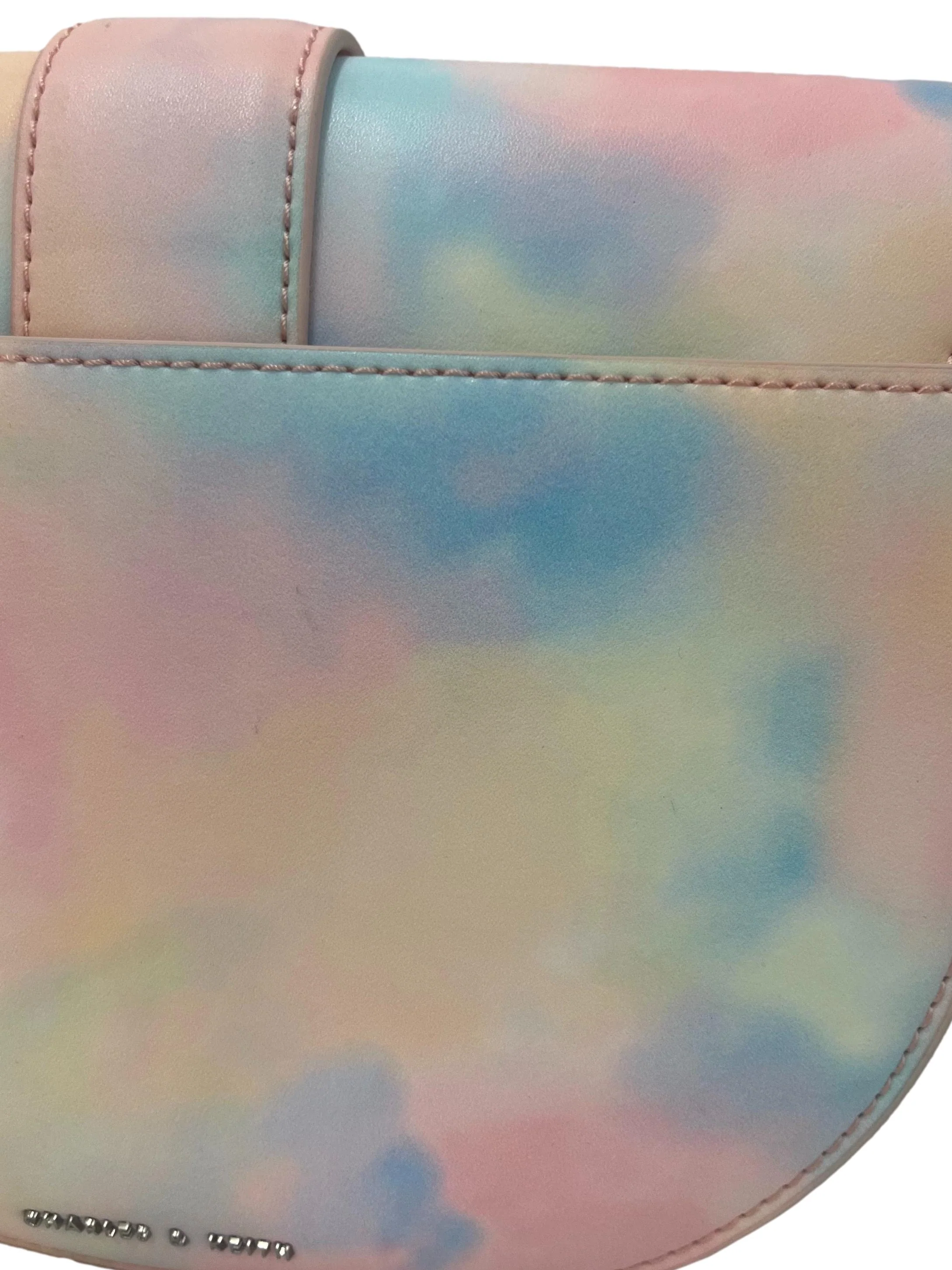 Pastel Gradient Medium Shoulder Bag With Changeable Straps - Image 12