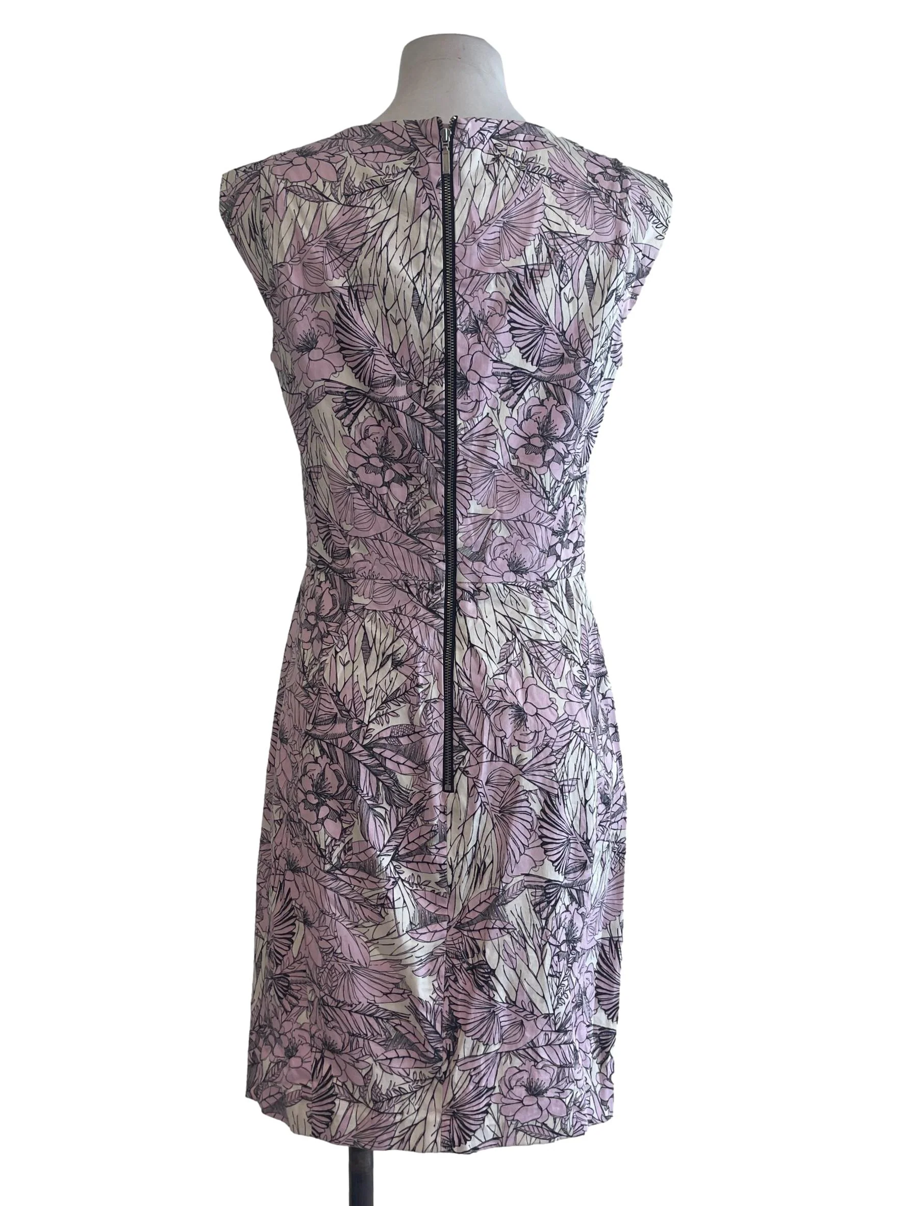 Pastel Pink Tropical Dress - Image 2