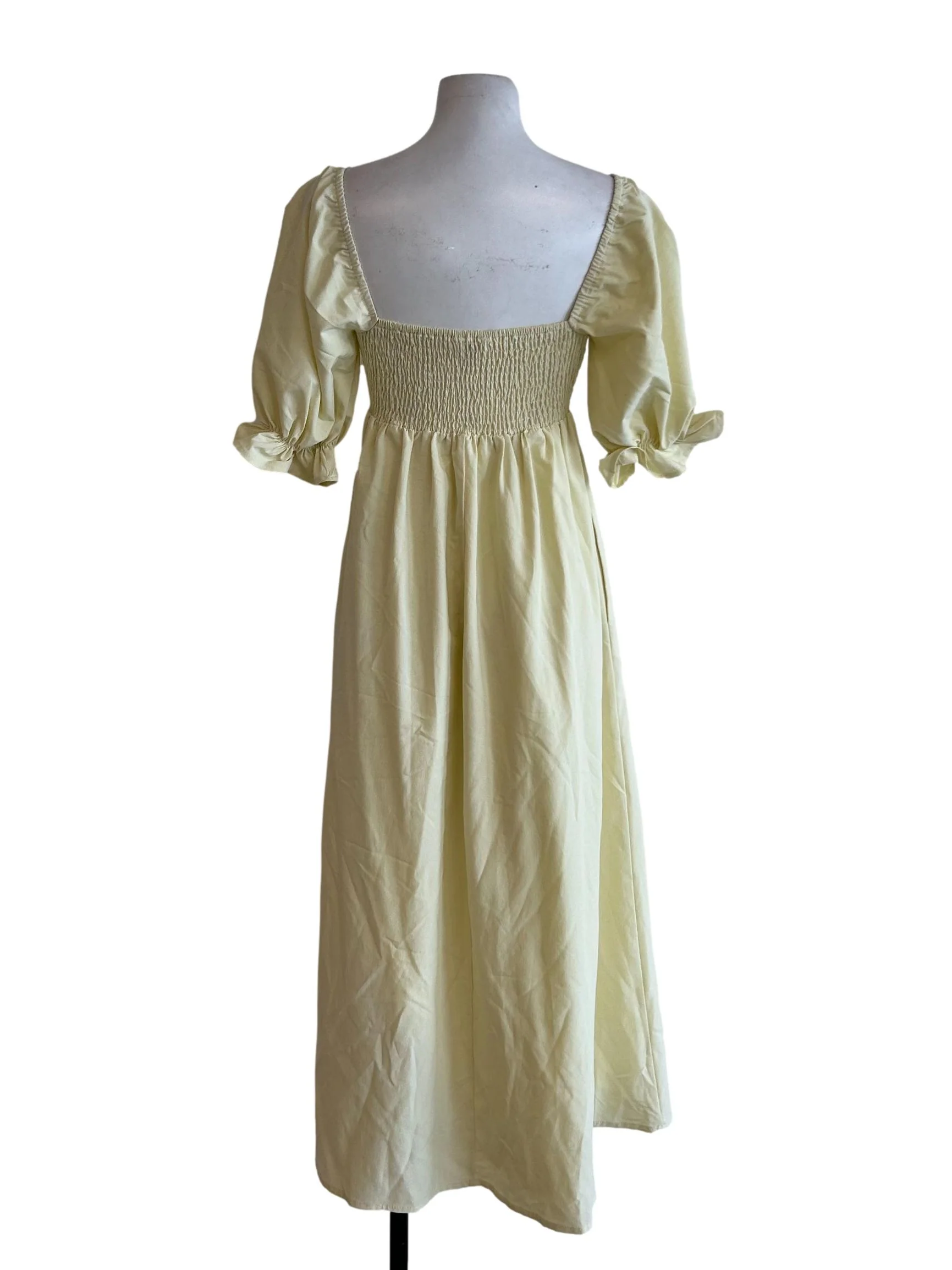 Pastel Yellow Smocked Dress - Image 2