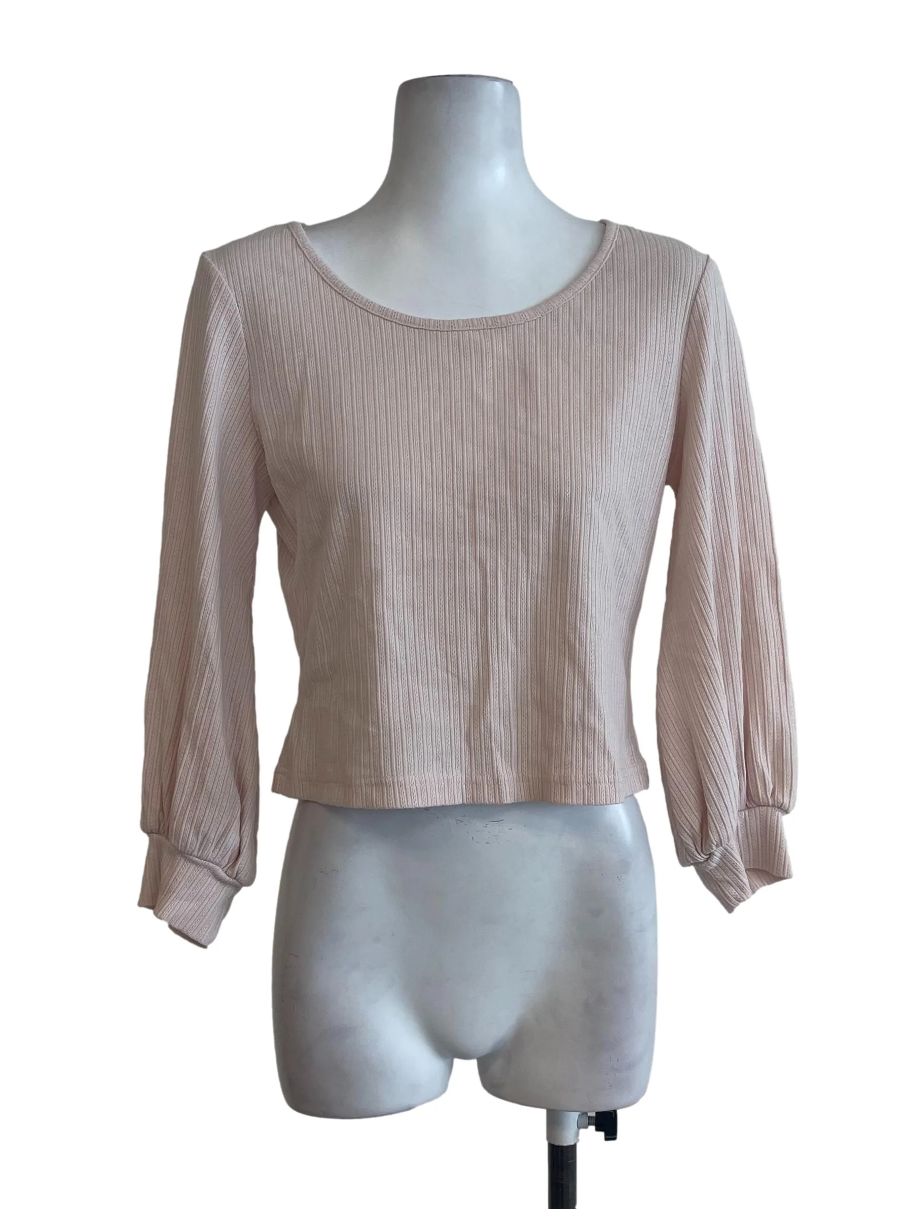 Peach Basic Knitted Top