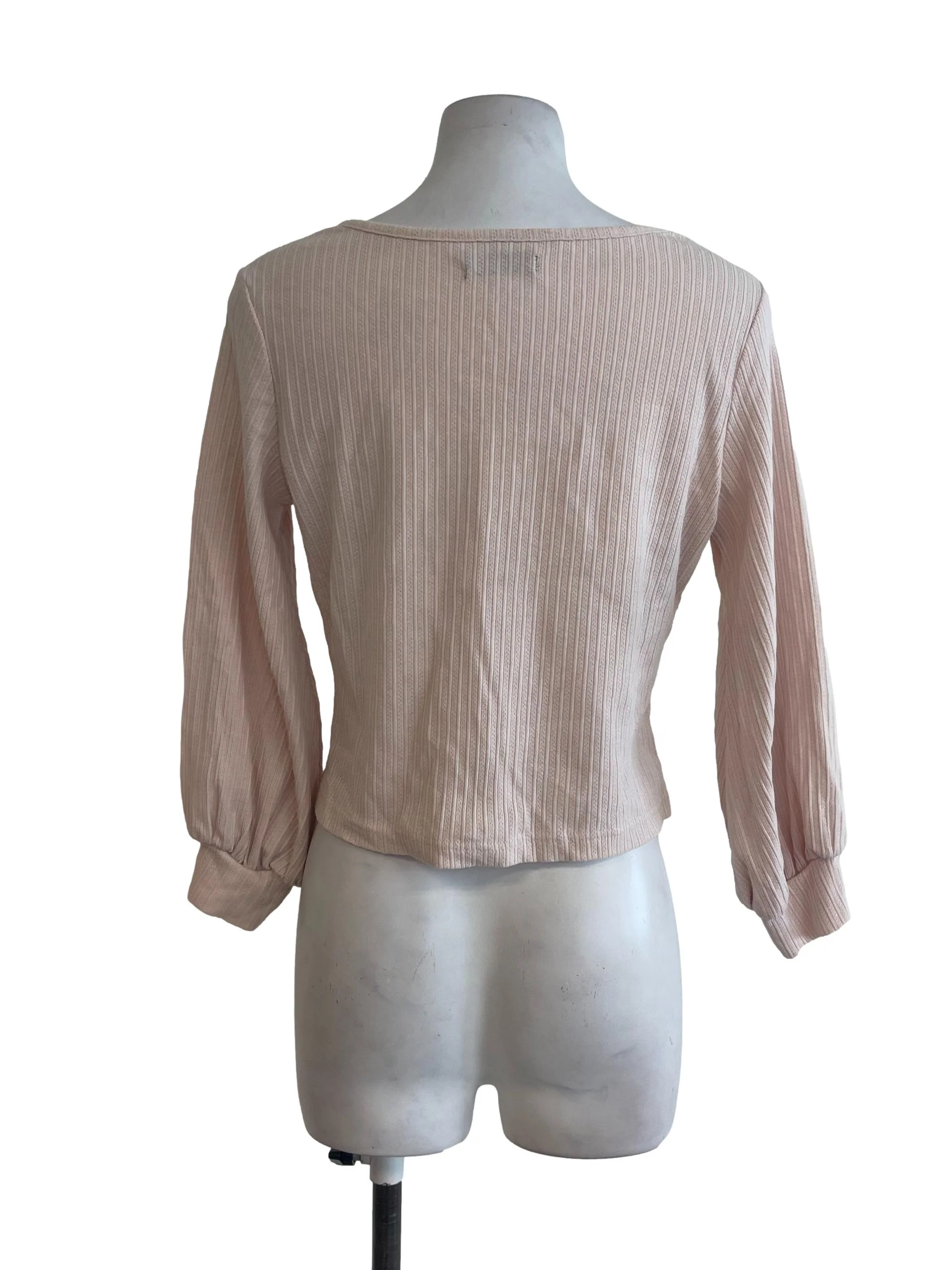 Peach Basic Knitted Top - Image 2
