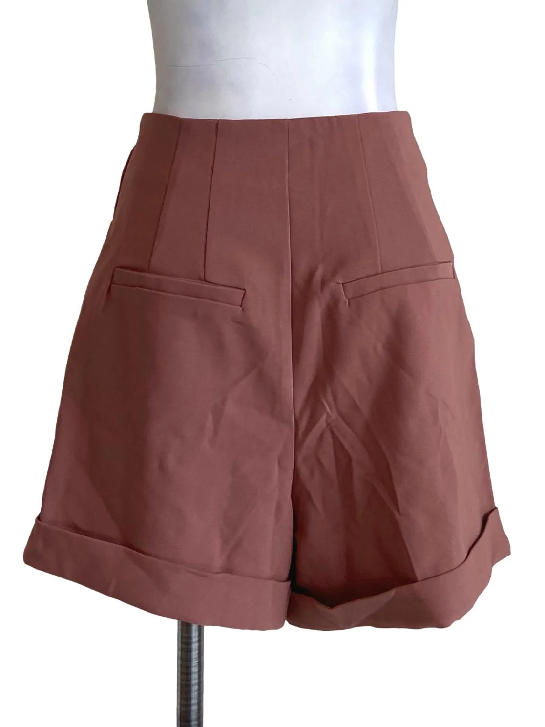 Peach Pink High Waist Short Pants - Image 2