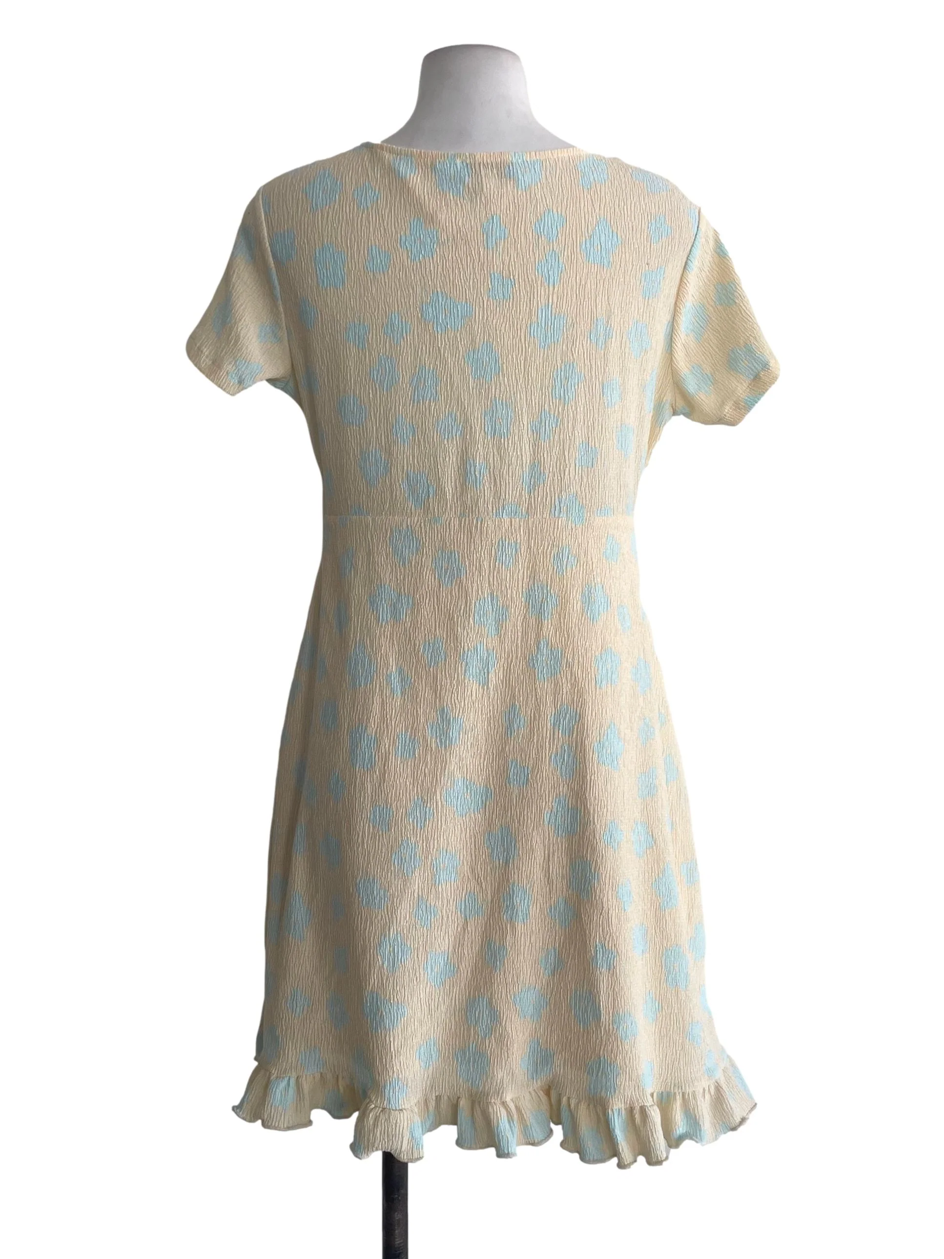 Peach Yellow Floral Dress - Image 2