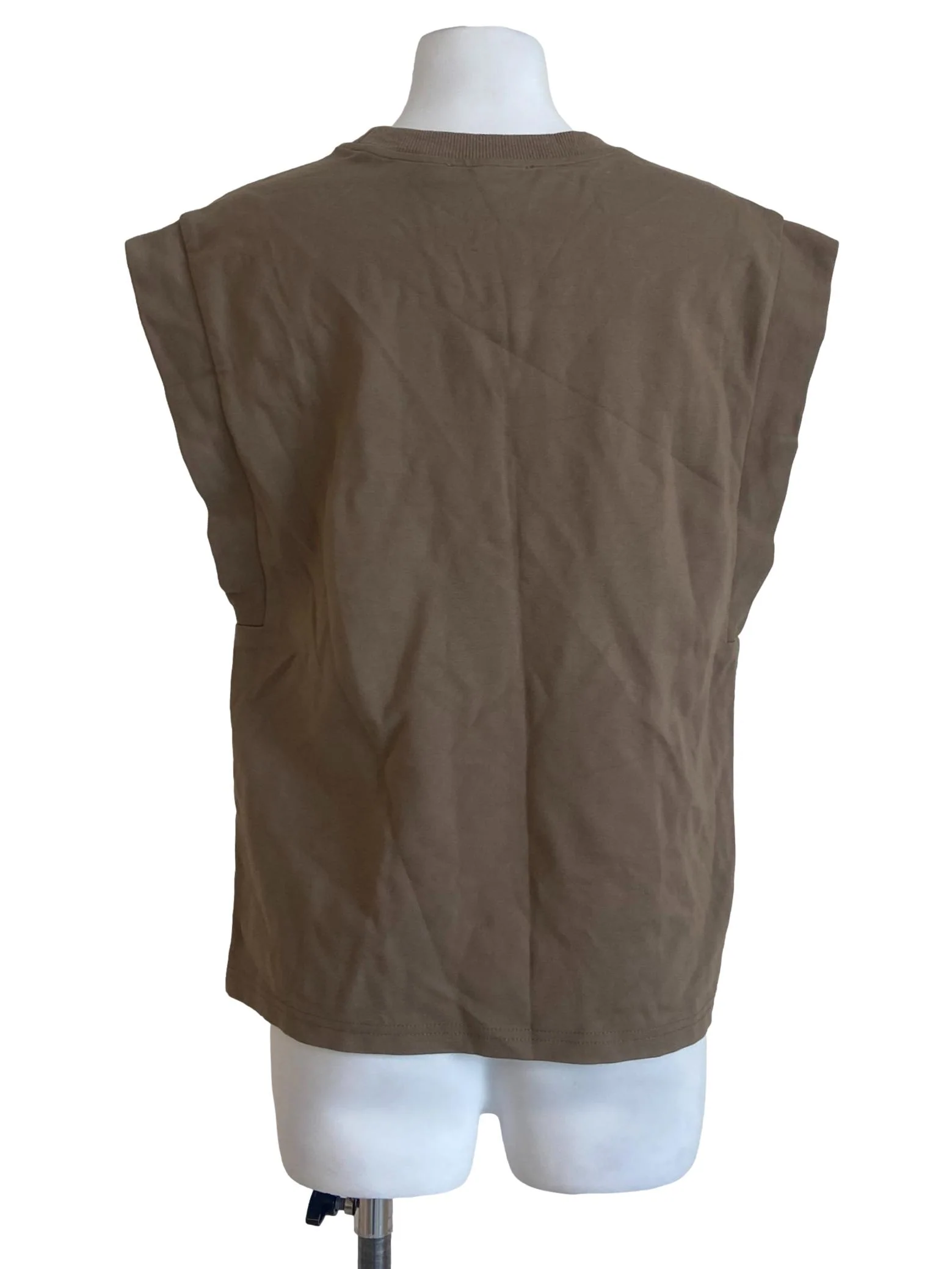 Peanut Brown Twill Top - Image 2