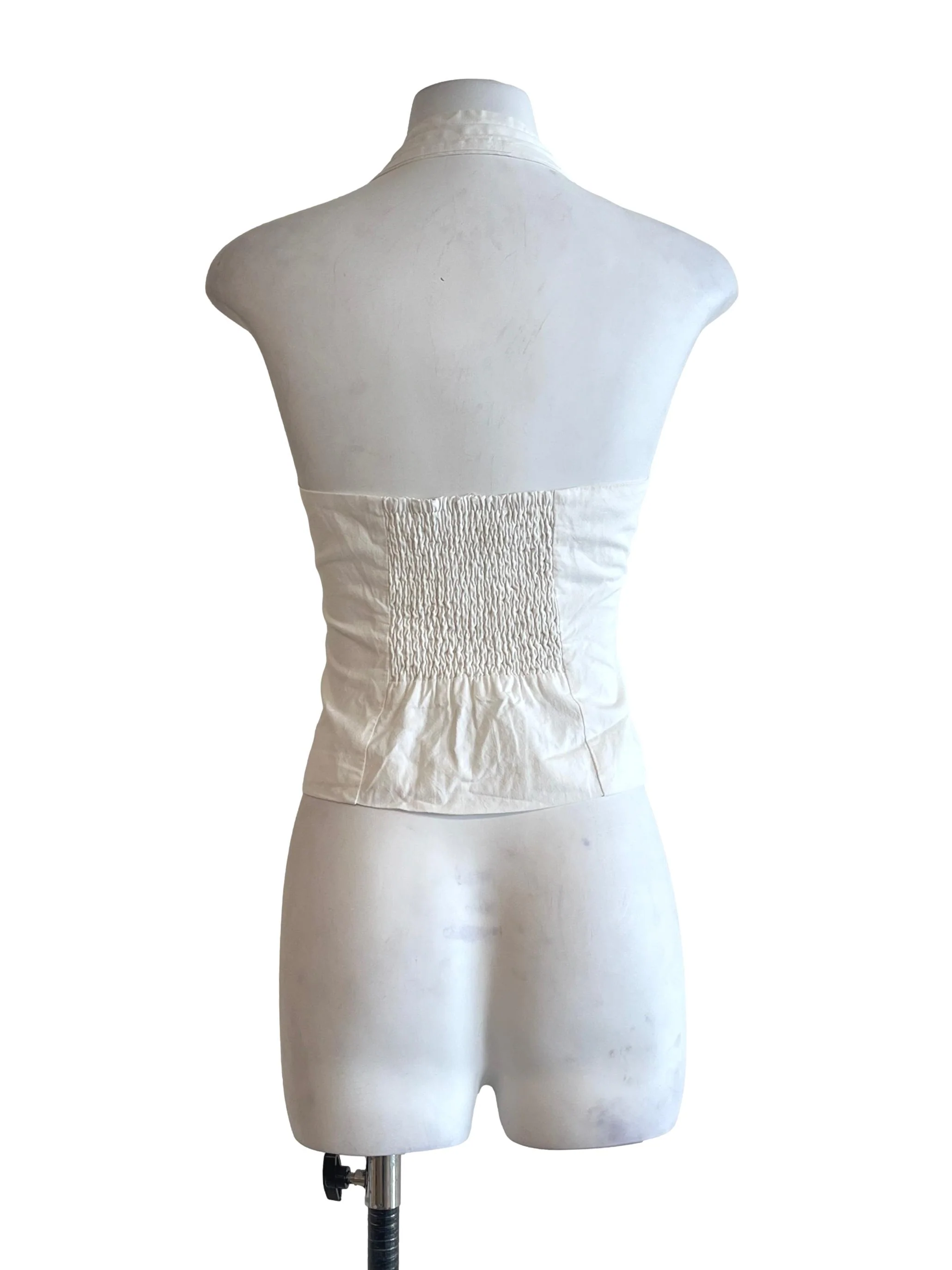 Pearl White Halter Strap Top - Image 2
