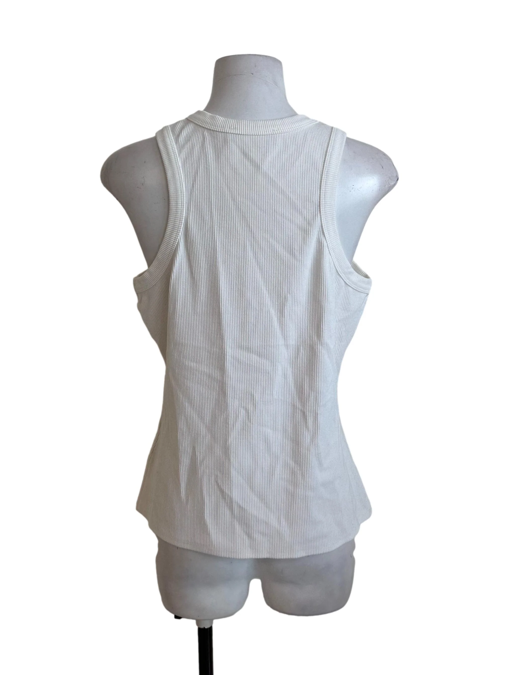 Pearl White Knit Tank Top - Image 2