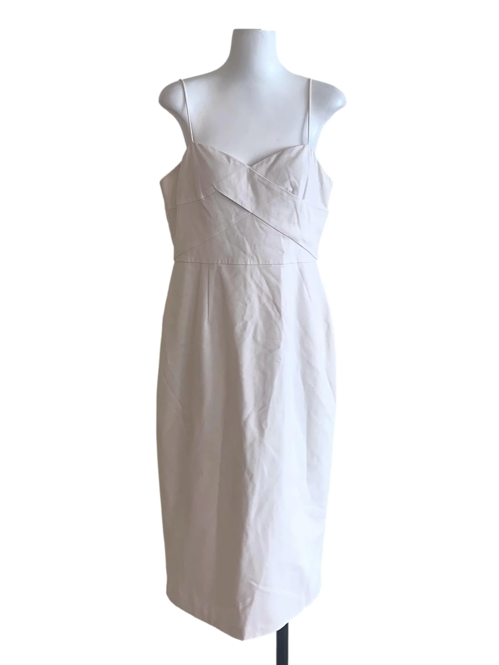 Pearl White Spaghetti Strap Dress LB
