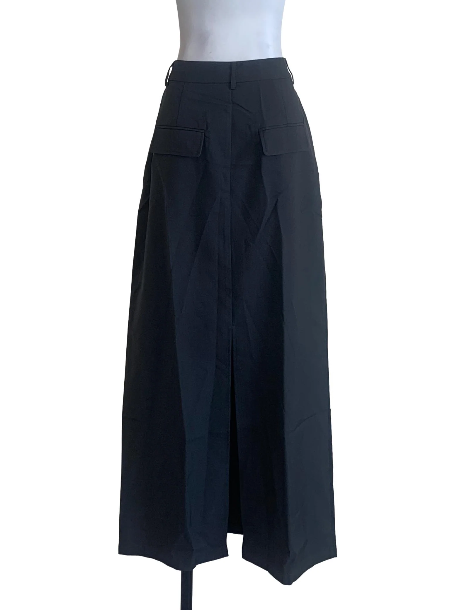 Pebble Grey A-Line Skirt - Image 2