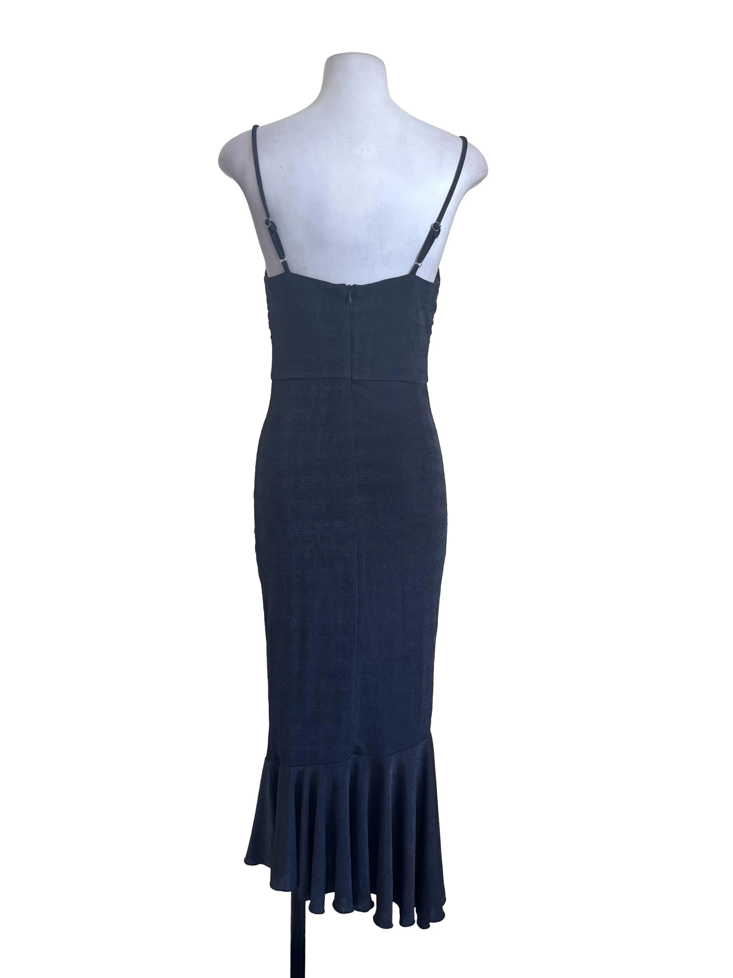 Pebble Grey Slim Dress - Image 2