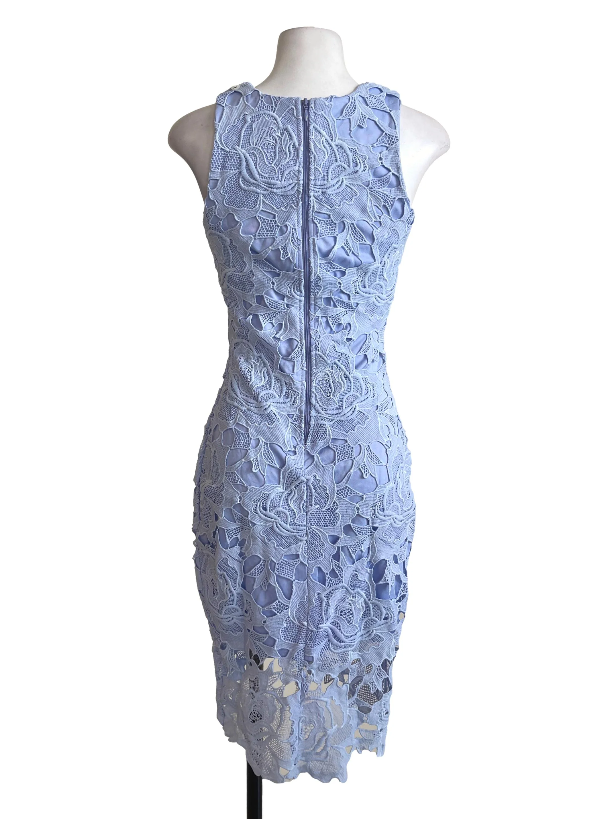 Periwinkle Crochet Dress - Image 2
