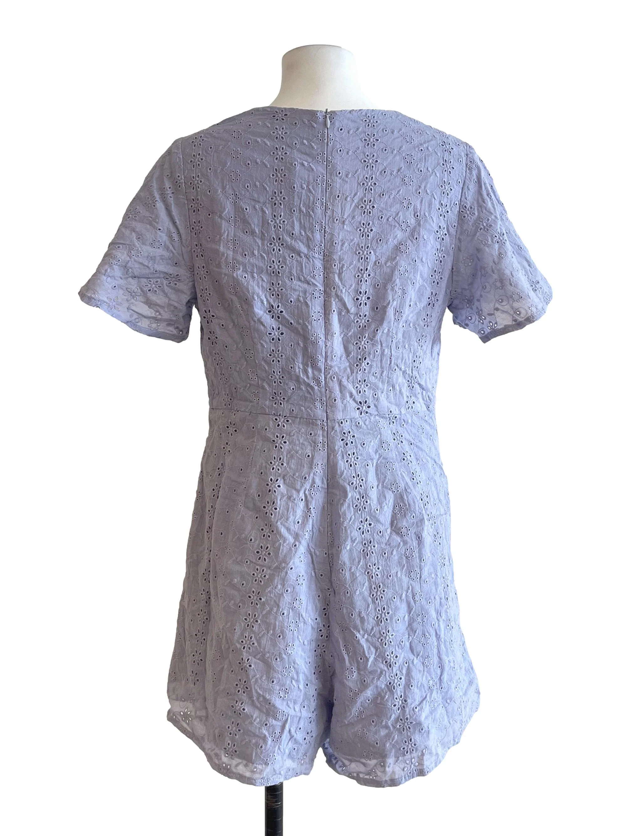 Periwinkle Purple V-Neck Romper - Image 2