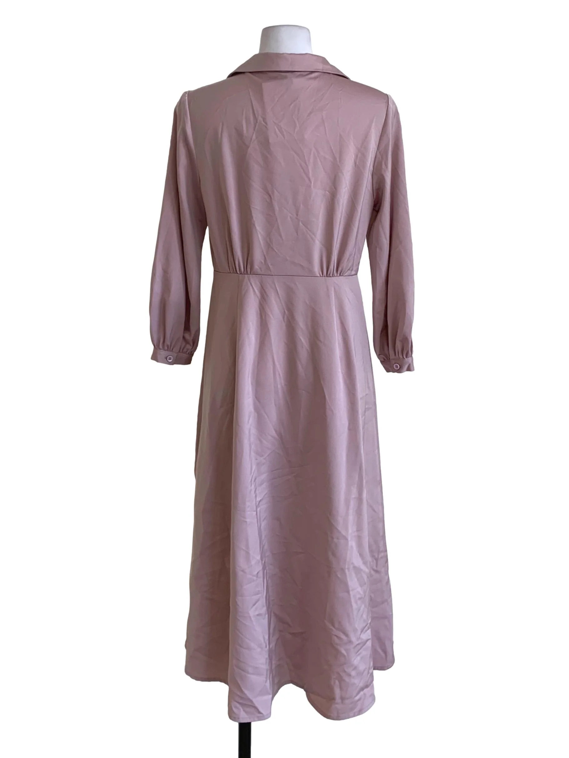 Periwinkle Wing Collar Empire Dress - Image 2