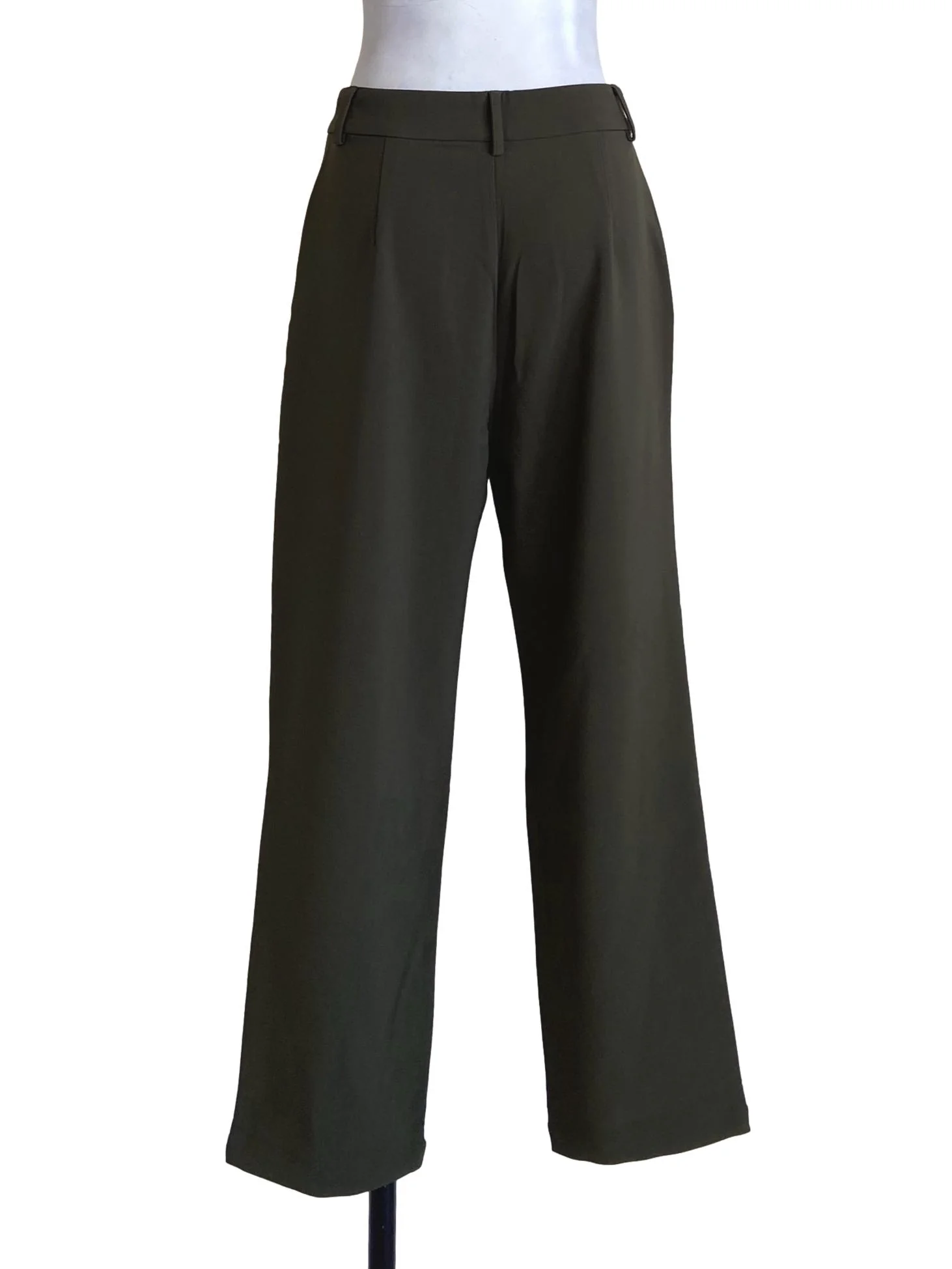 Pickle Green Twill Pegged Pants YHF - Image 2
