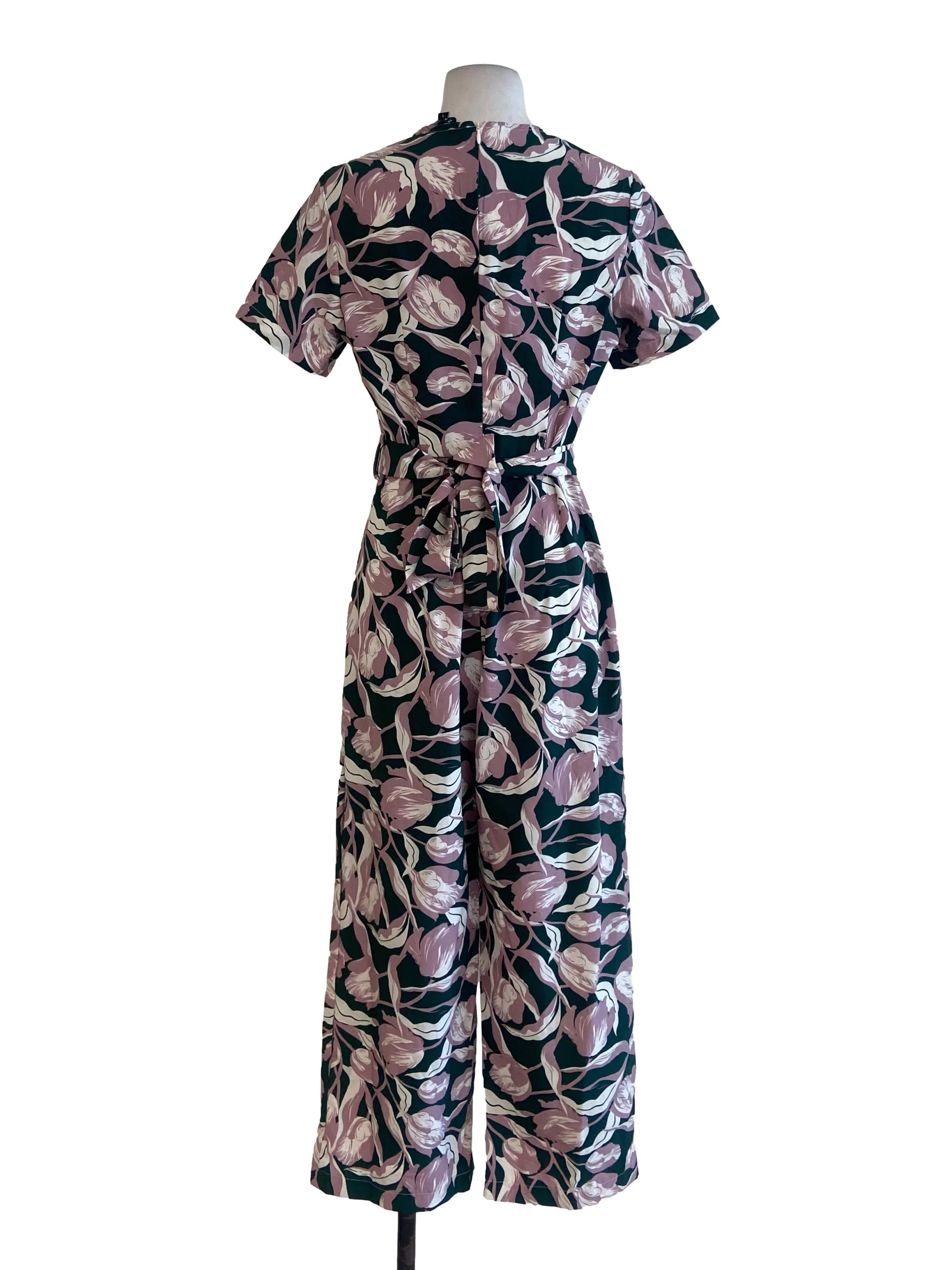 Pine Green & Pink Floral Jumpsuits - Image 2