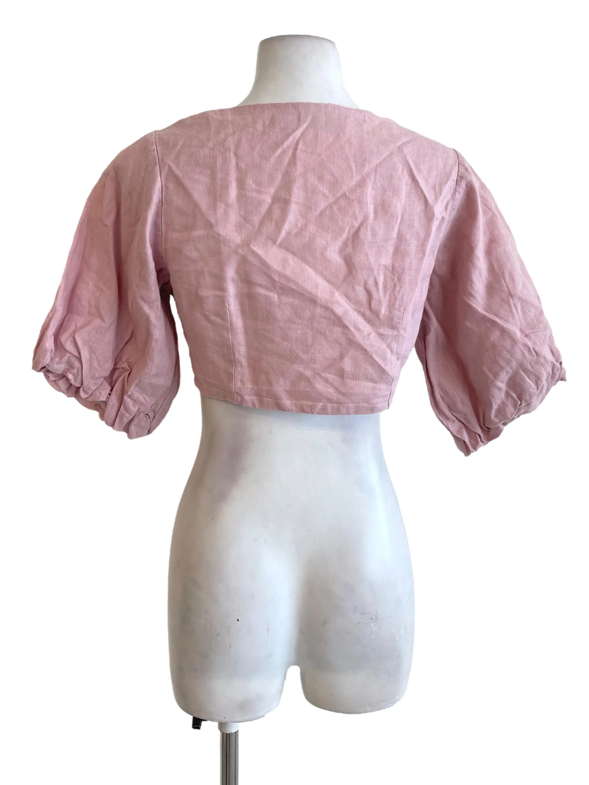 Pink Flamingo Button Down Knot Top TEM - Image 2