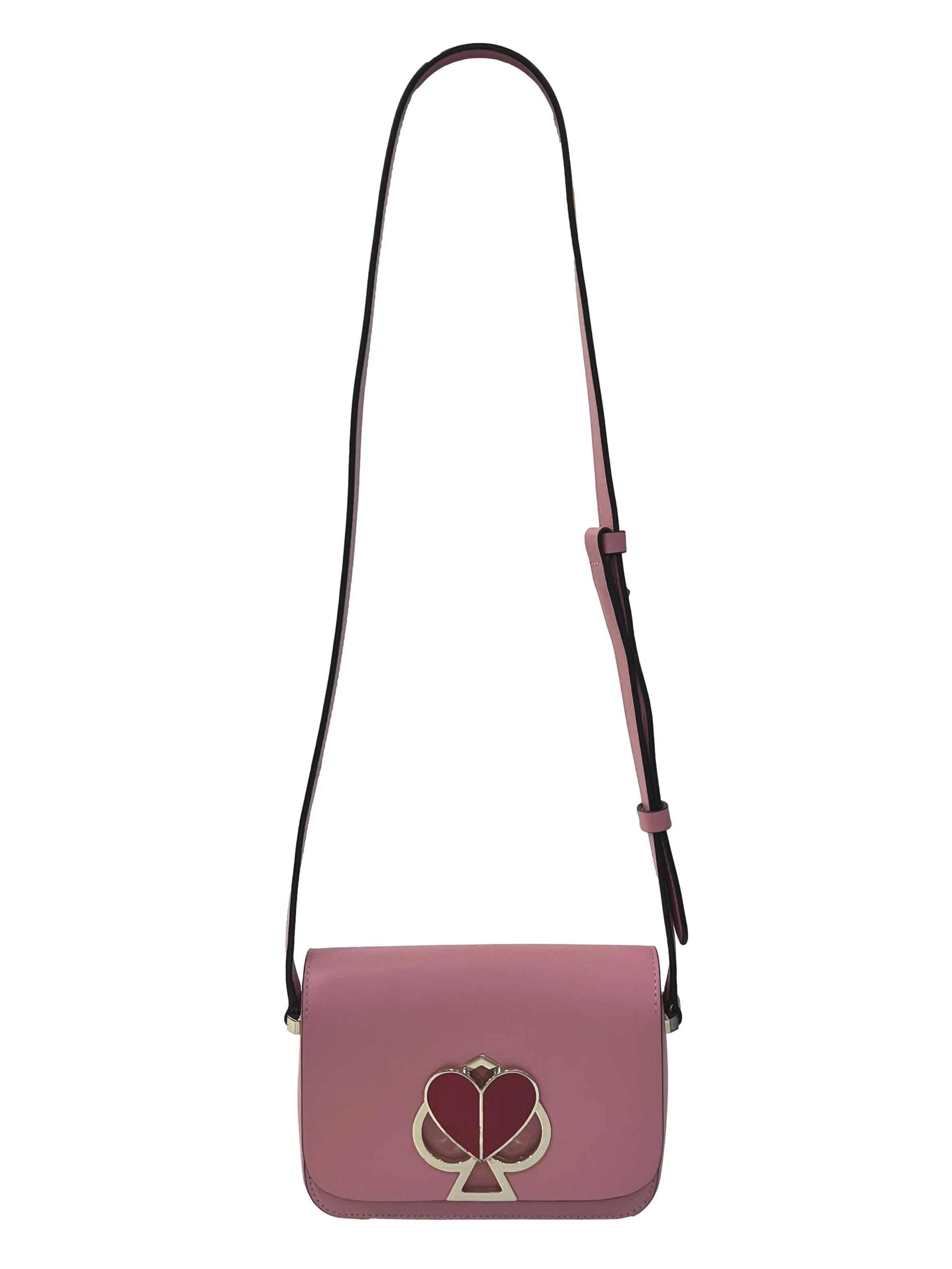 Pink Leather Nicola Twistlock Shoulder Bag CSN