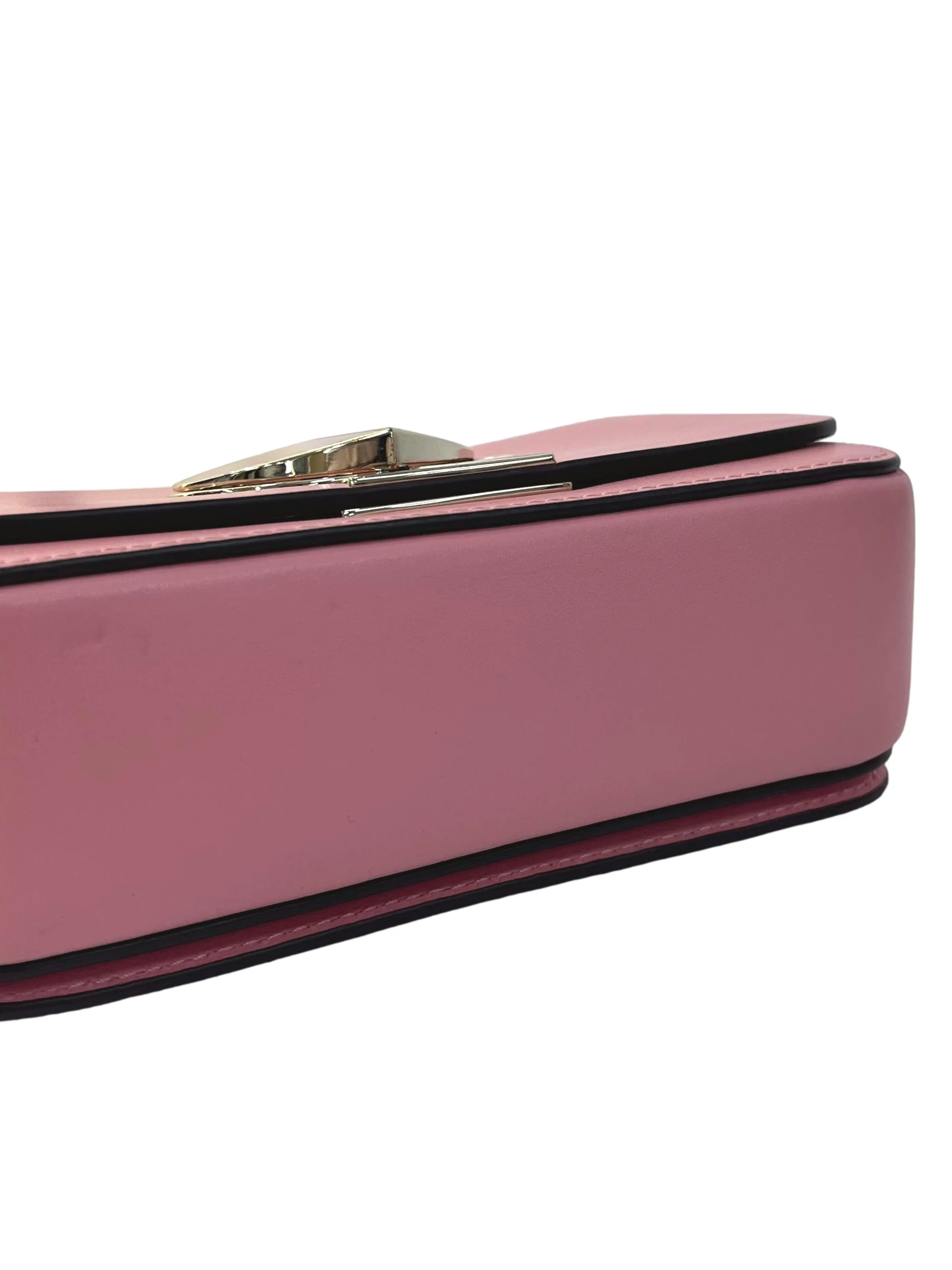 Pink Leather Nicola Twistlock Shoulder Bag CSN - Image 3