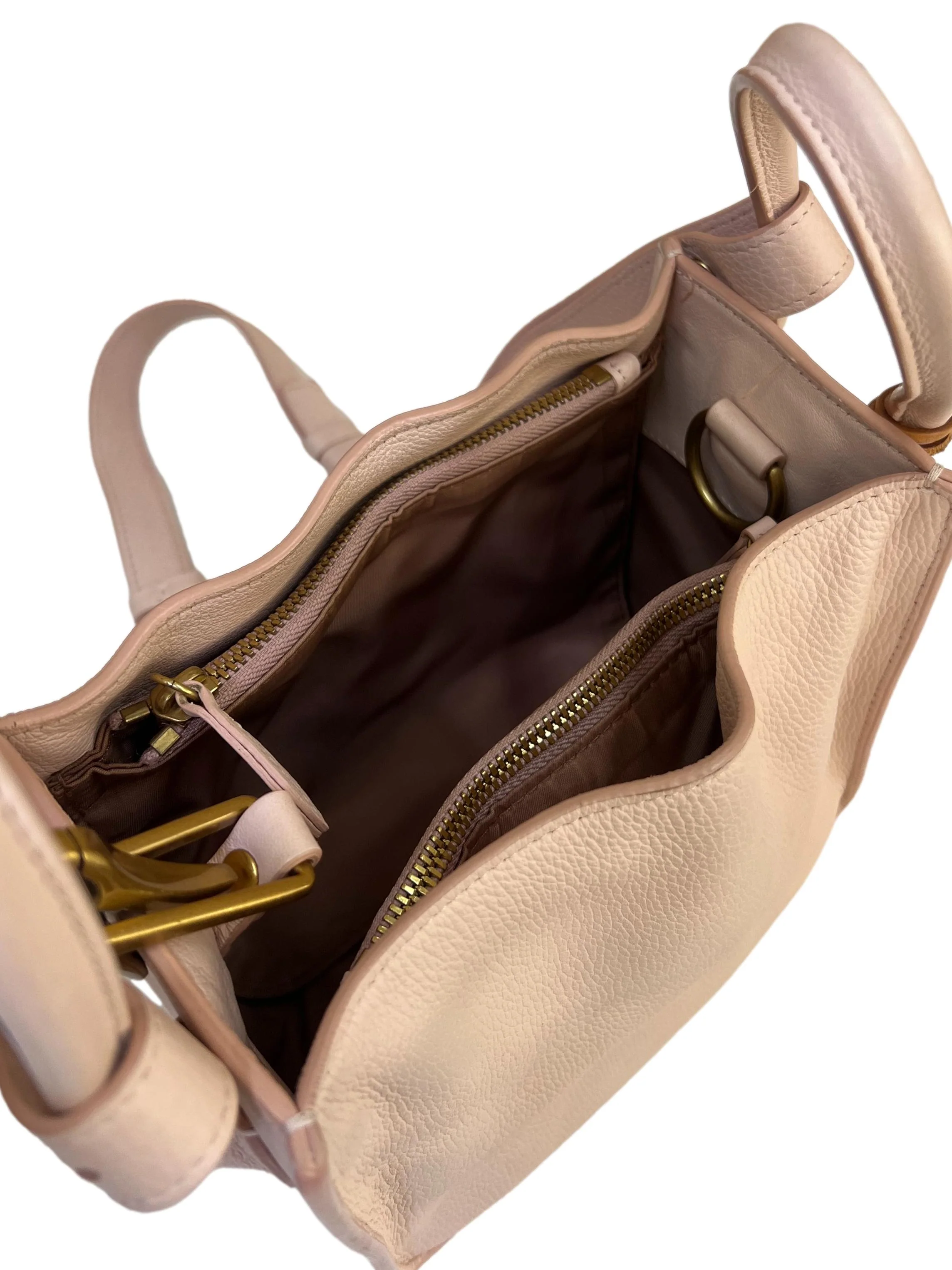 Pink Mini Zip Top Crossbody Bag - Image 3