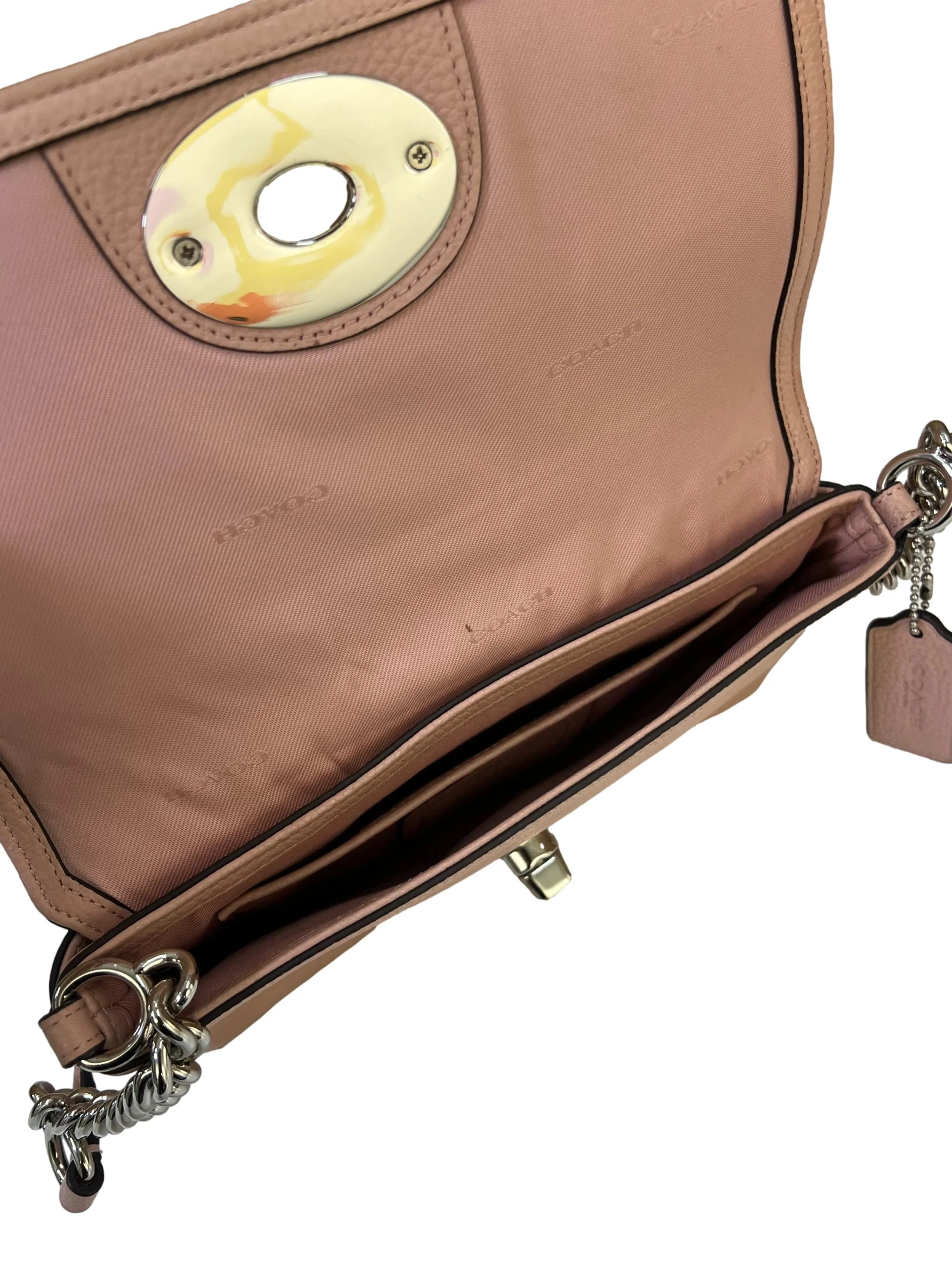 Pink Pebble Leather Crosstown Crossbody - Image 5