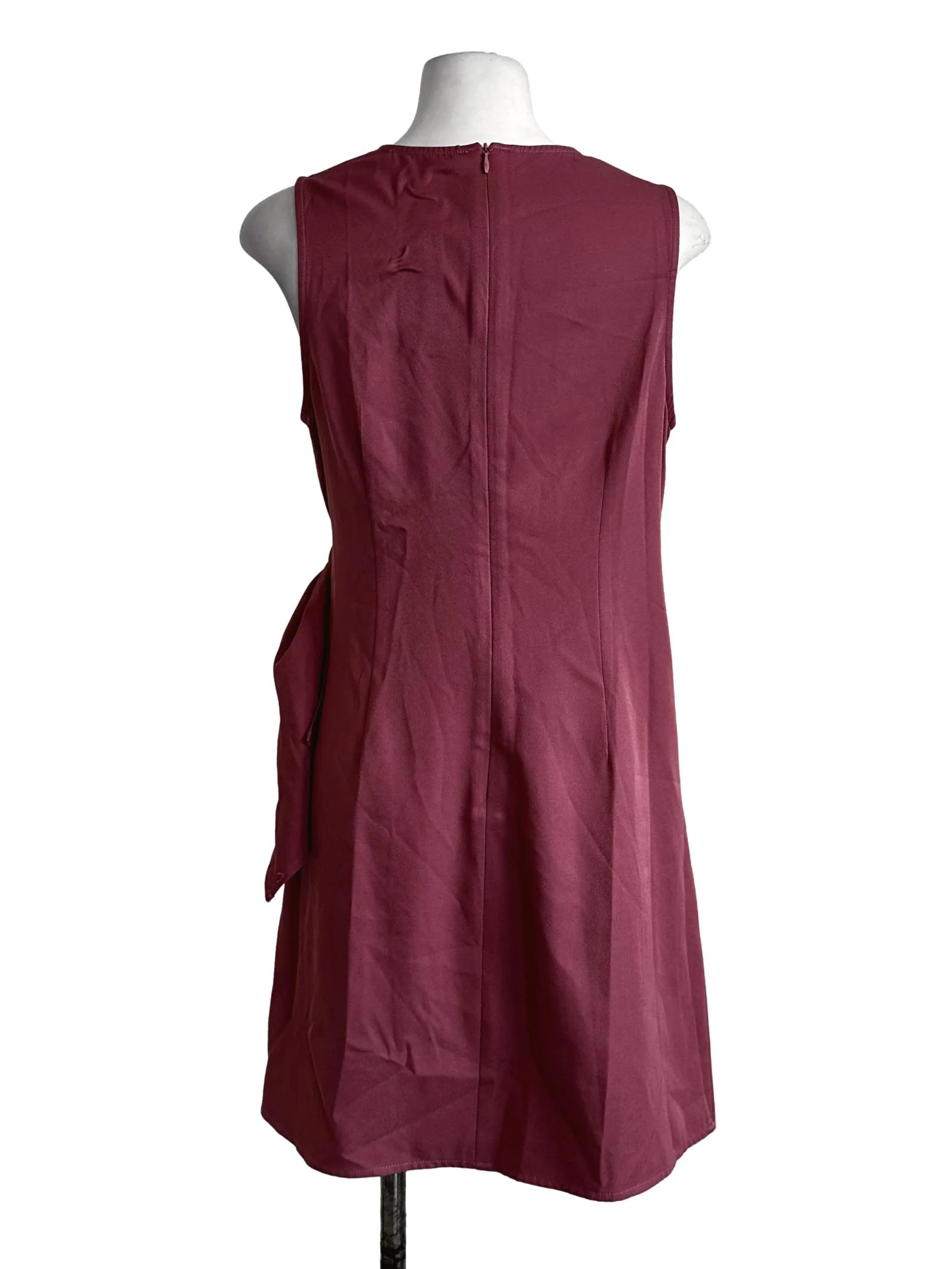 Pink Plain Mini Dress - Image 2