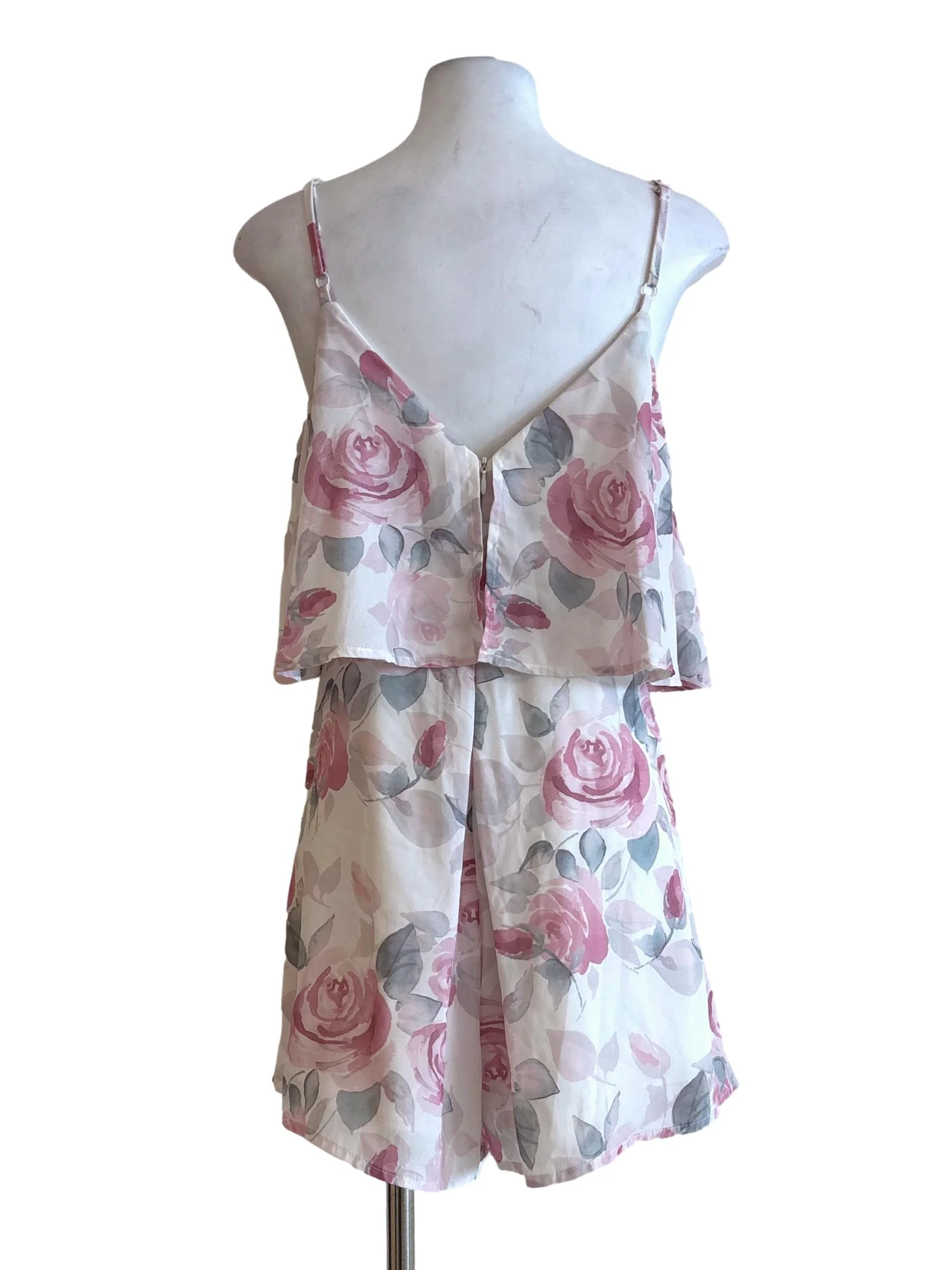 Pink Rose Drape Romper - Image 2