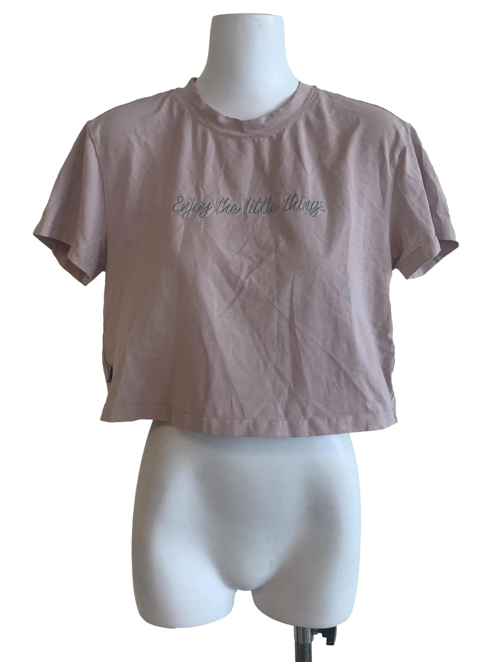 Pink Round Neck Top