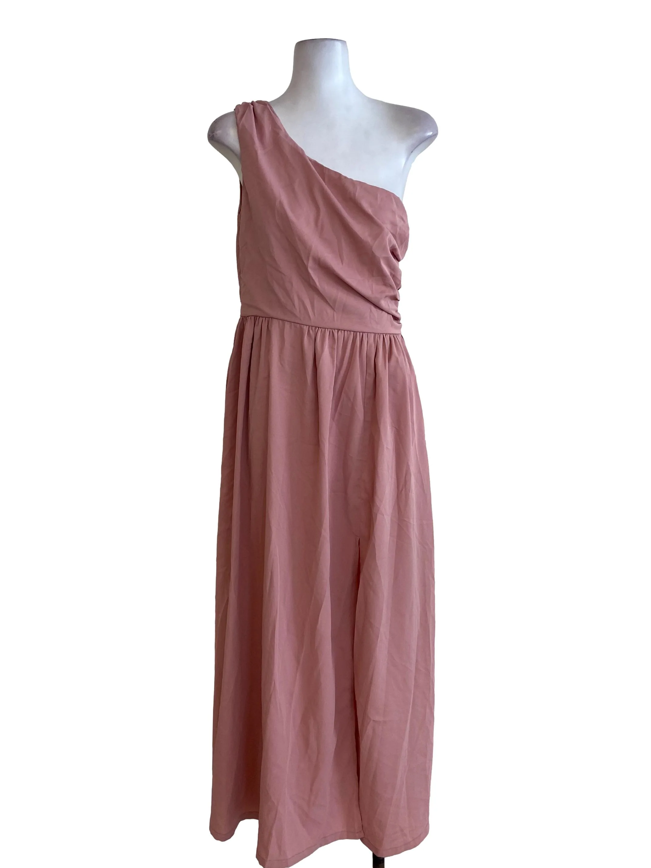 Pink Slip Blouson Dress